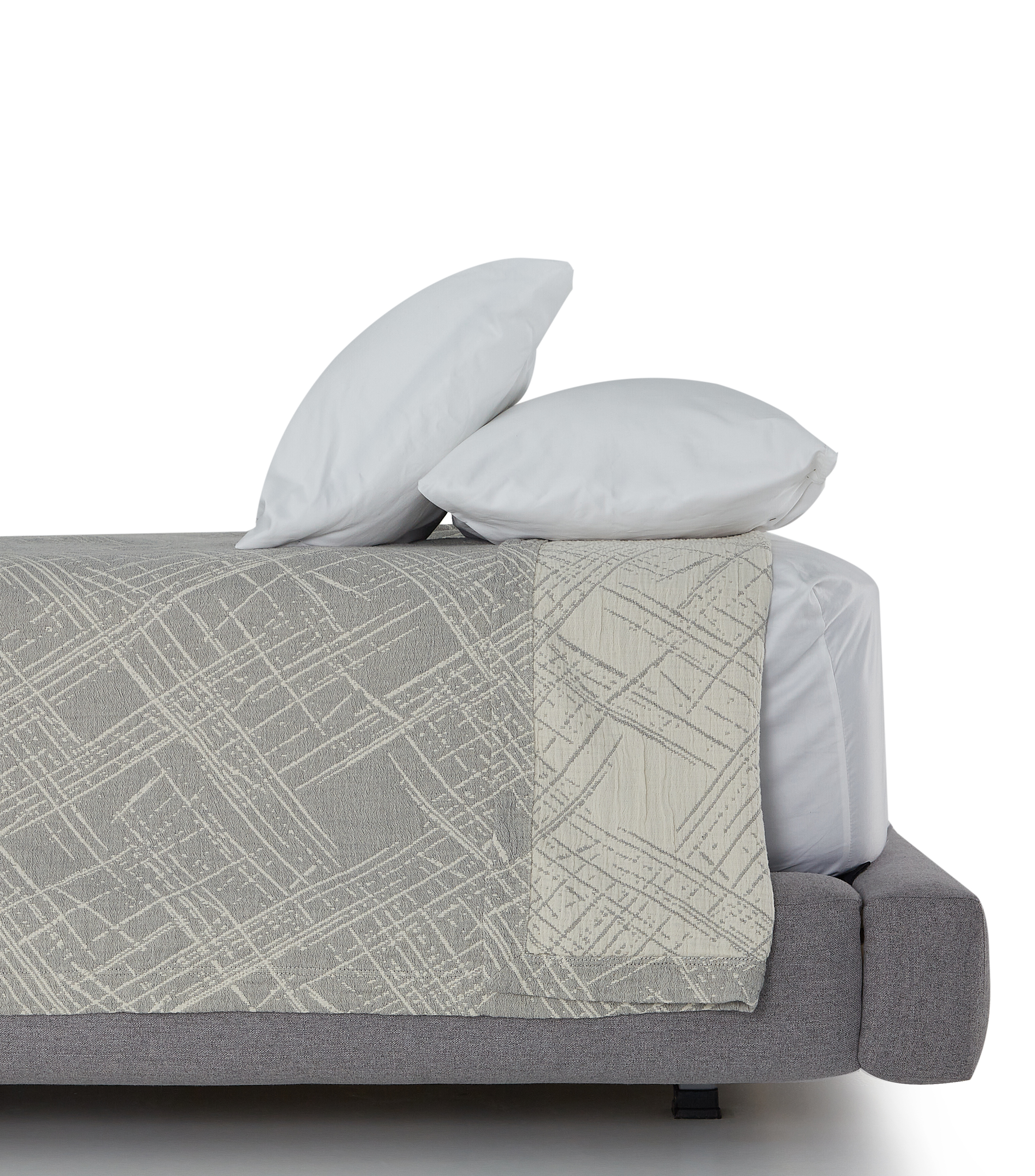 Colcha Matrimonial Queen size Cuarzo Gris