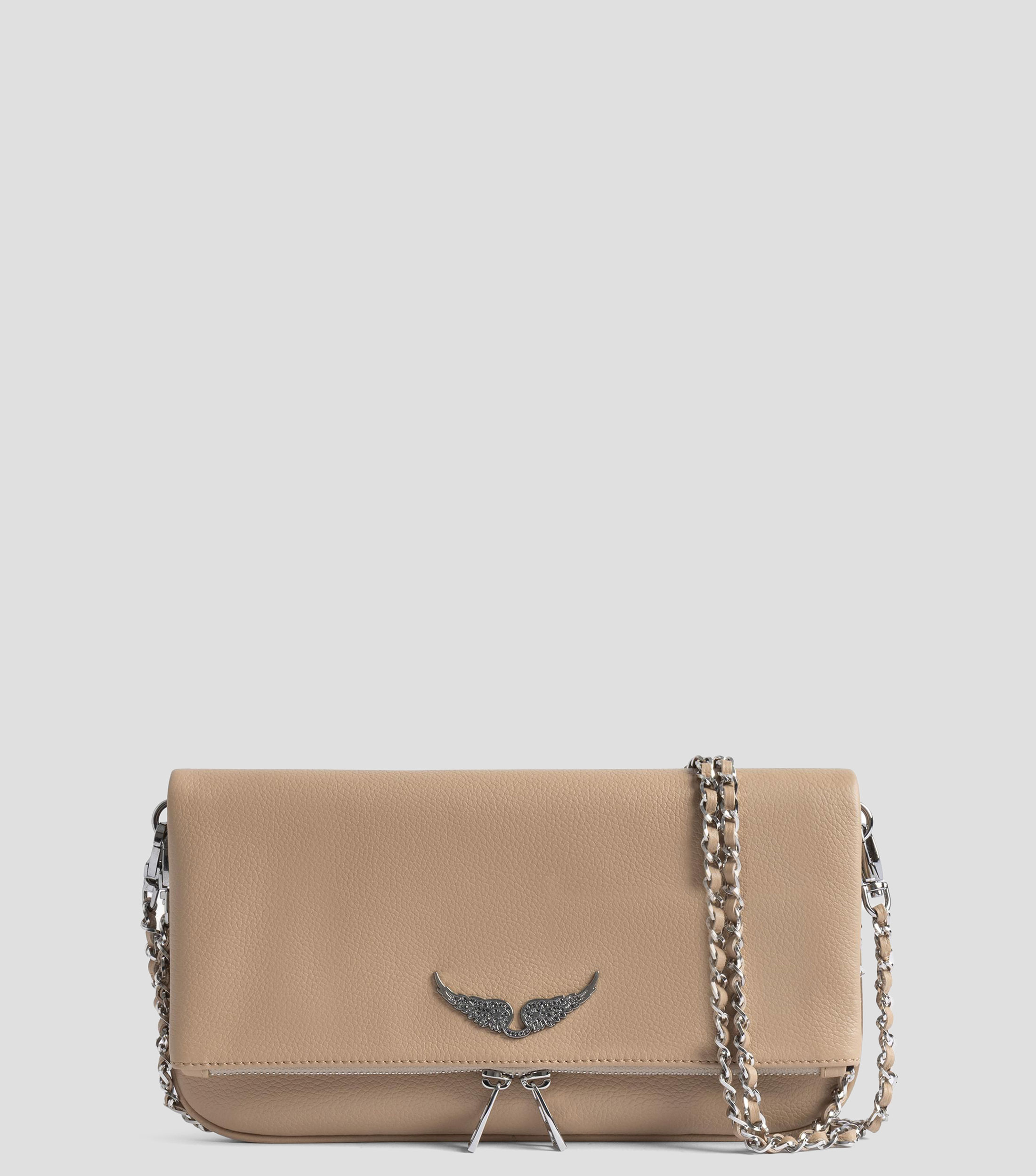 Bolsa clutch en piel Rock lisa Mujer