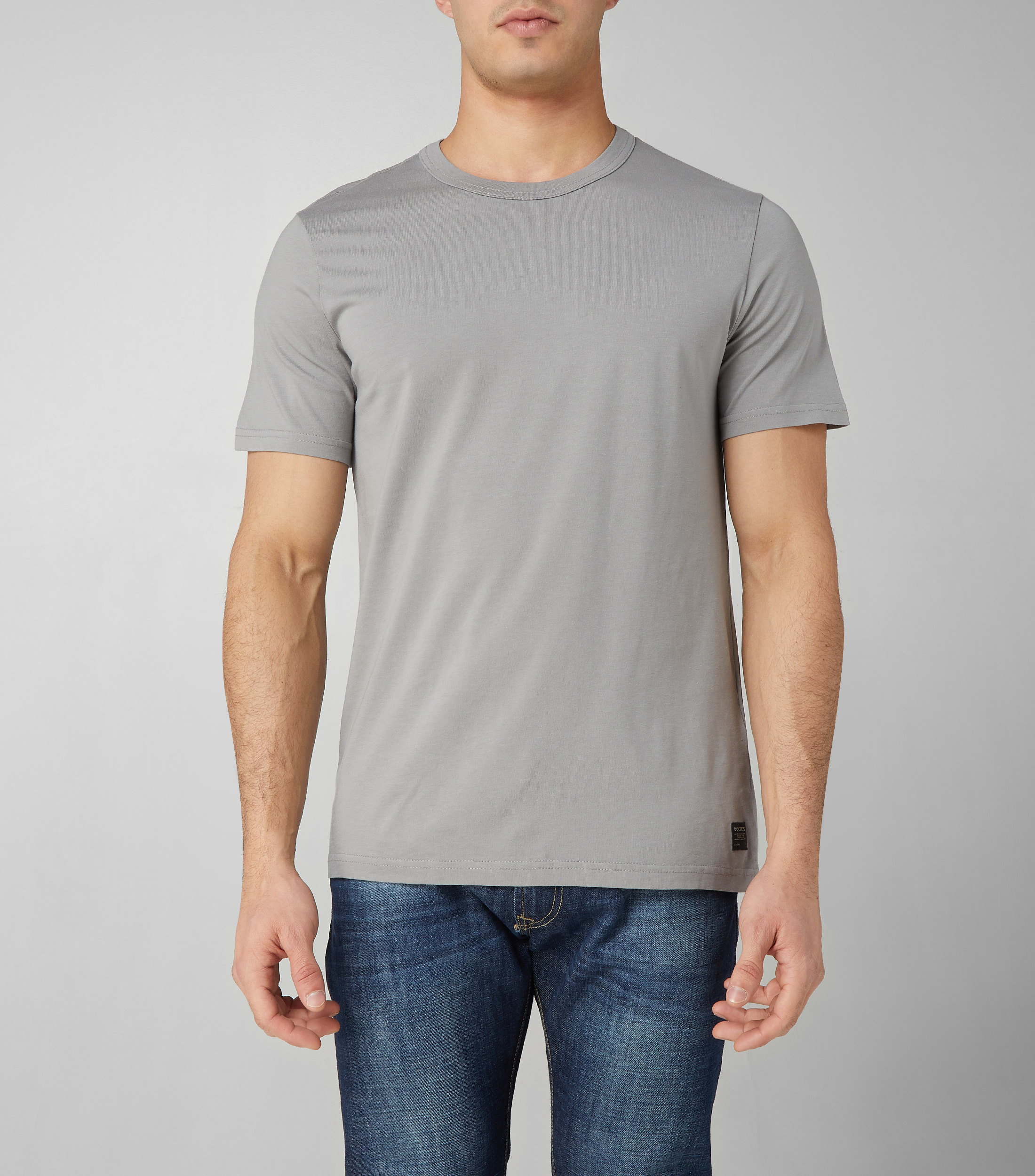 Playera manga corta lisa Hombre