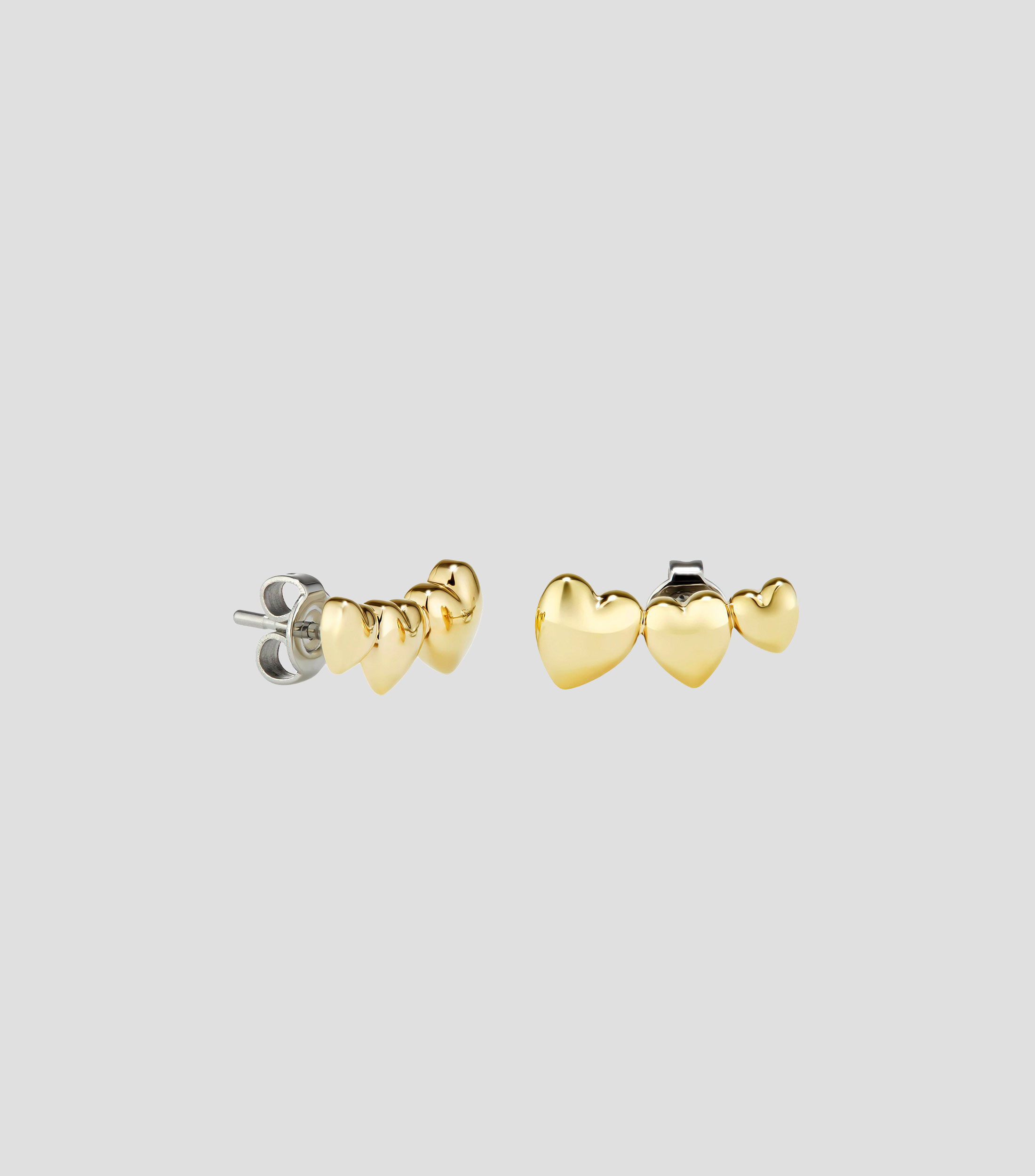 Aretes tres corazones Mini Heart Mujer
