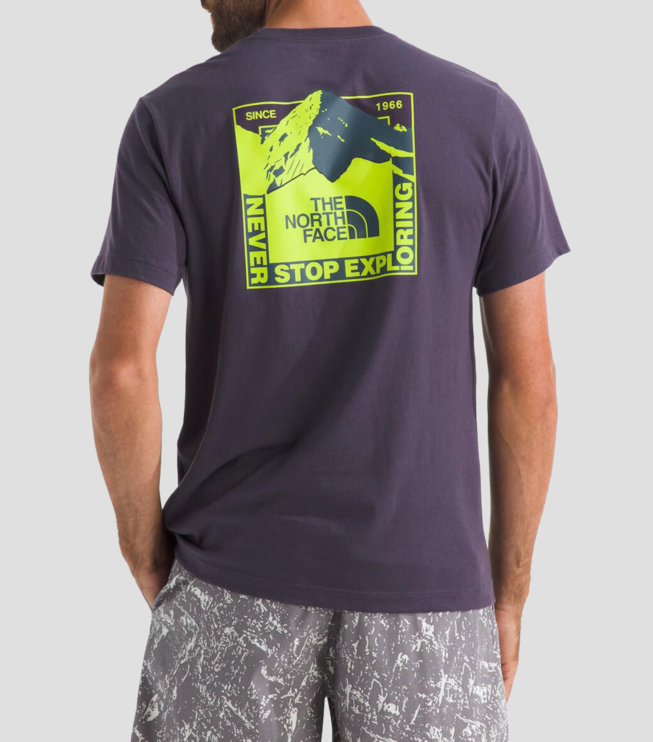 Playera cuello redondo manga corta estampada Mountain Scape Hombre