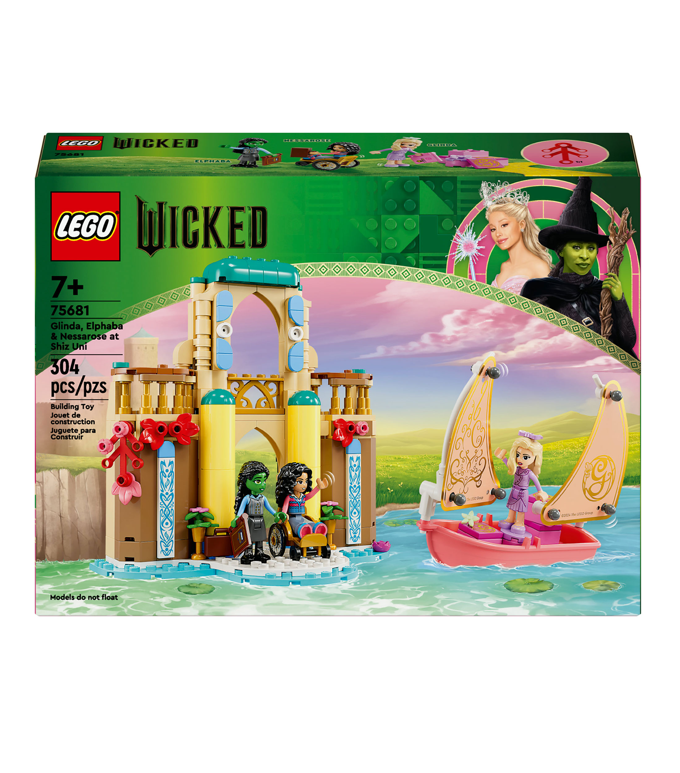LEGO Wicked Glinda, Elphaba y Nessarose en Shiz University 75681