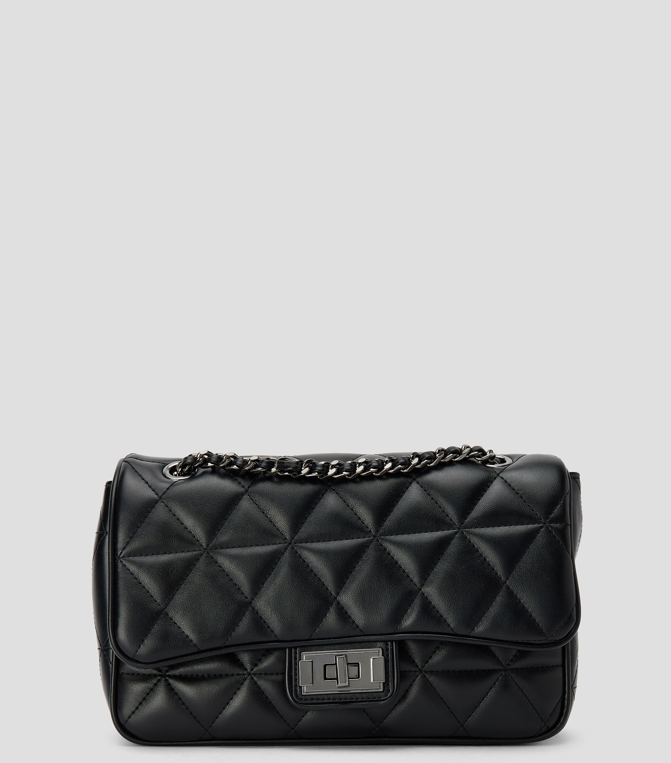 Bolsa crossbody capitonada lisa Mujer