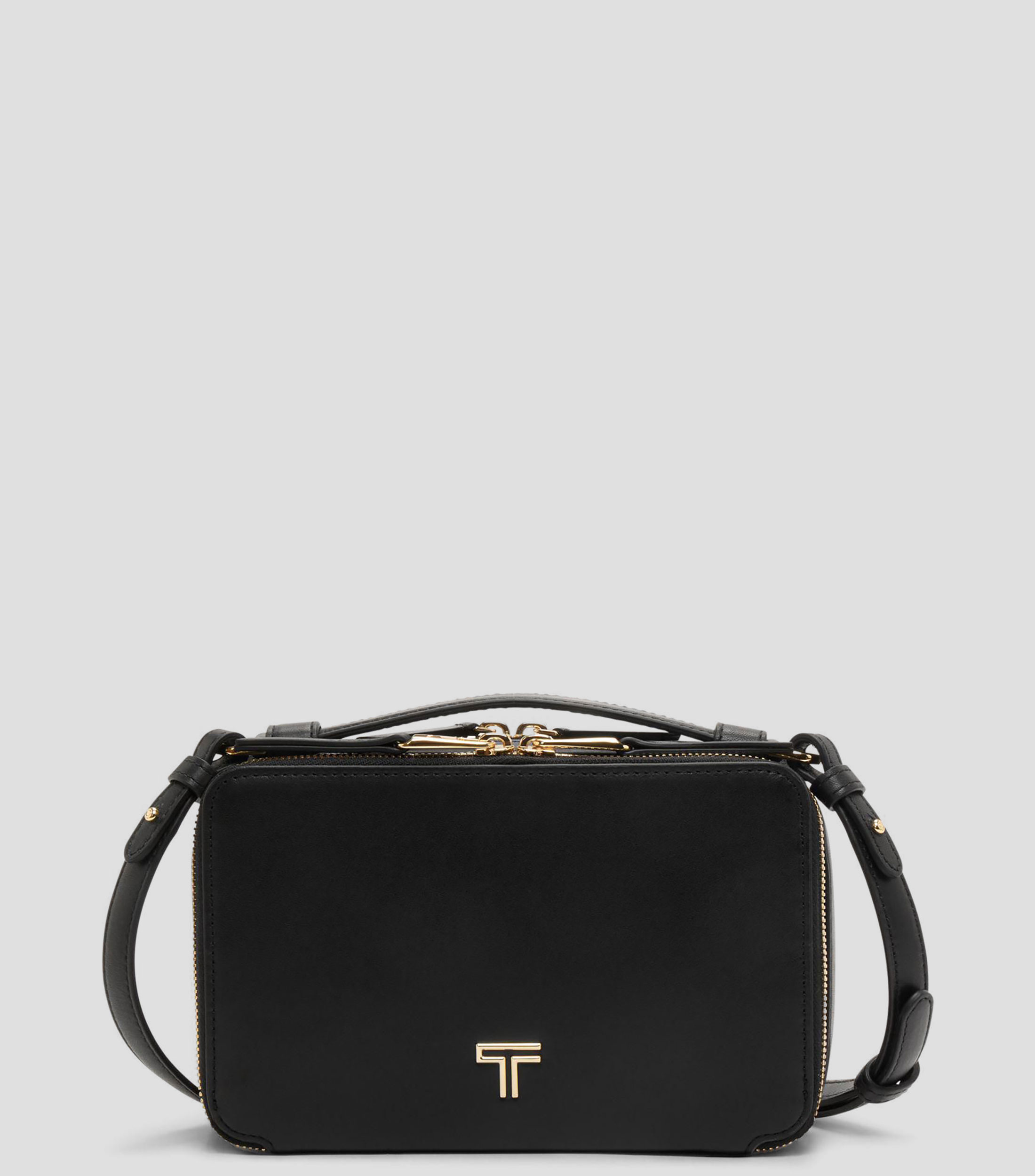 Bolsa crossbody en piel Myla liso Mujer