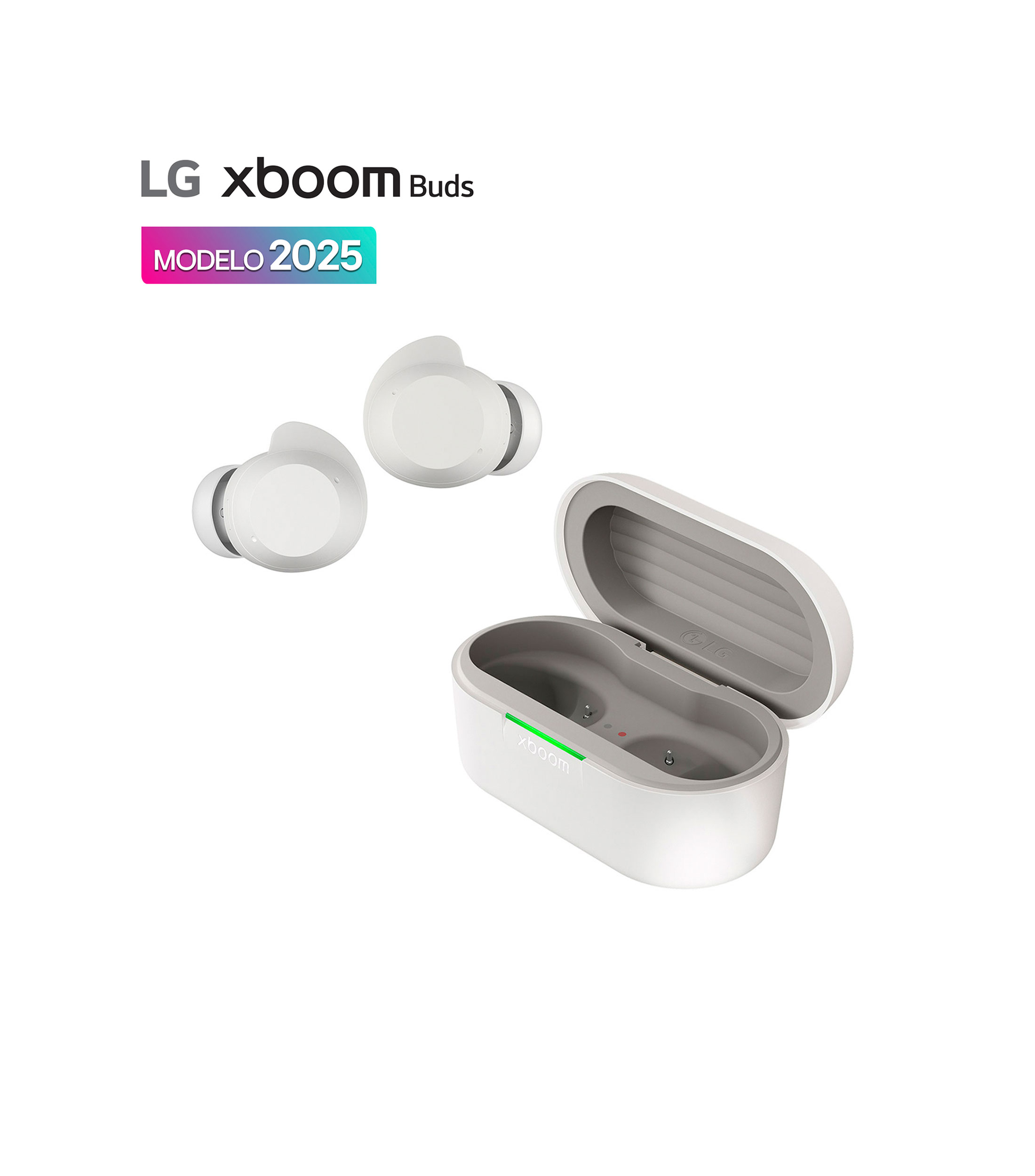 Audífonos Bluetooth LG xboom Buds by will.i.am con cancelación de Ruido Avanzada