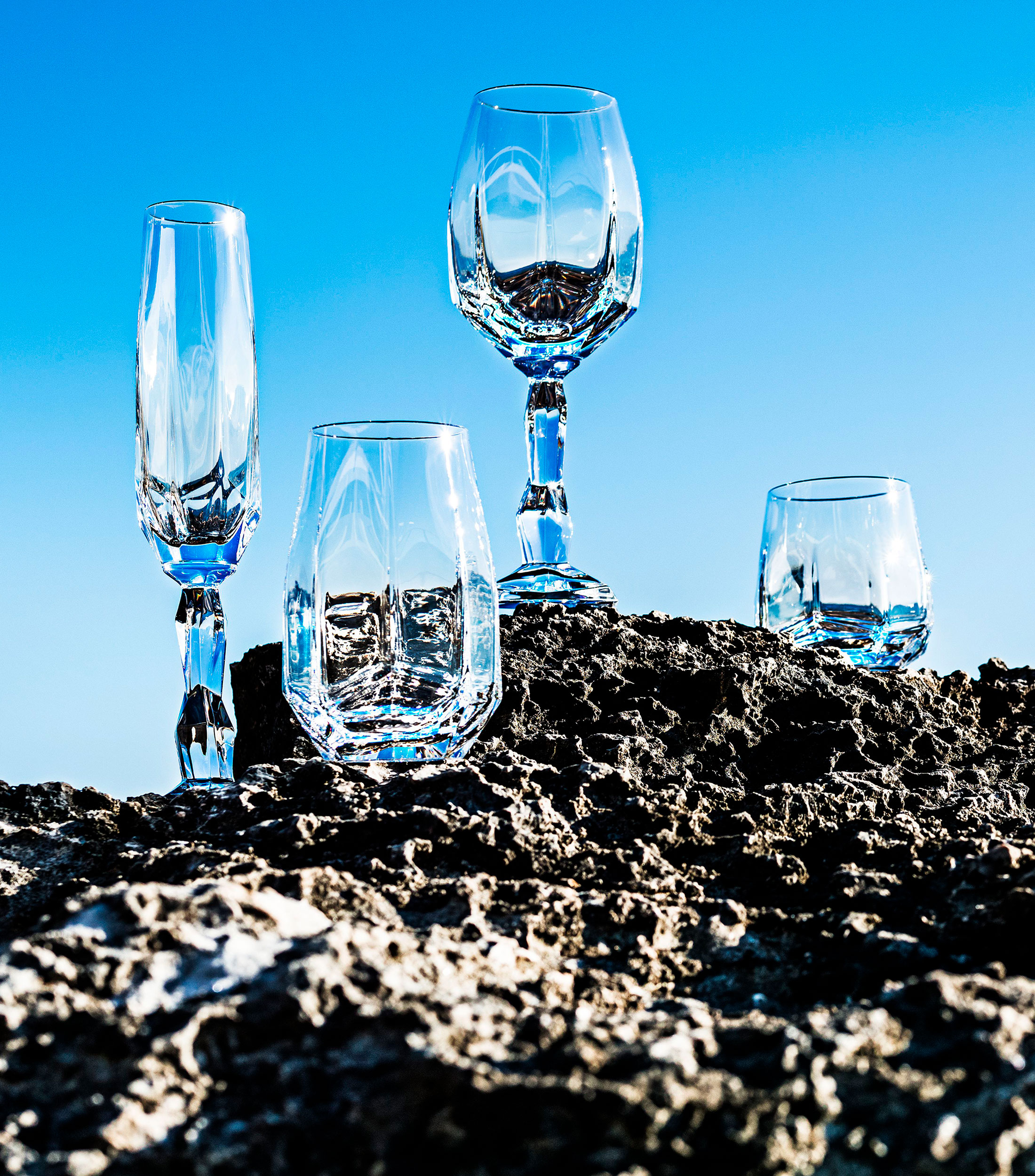 Set 2 Vasos Bajos Gemstone