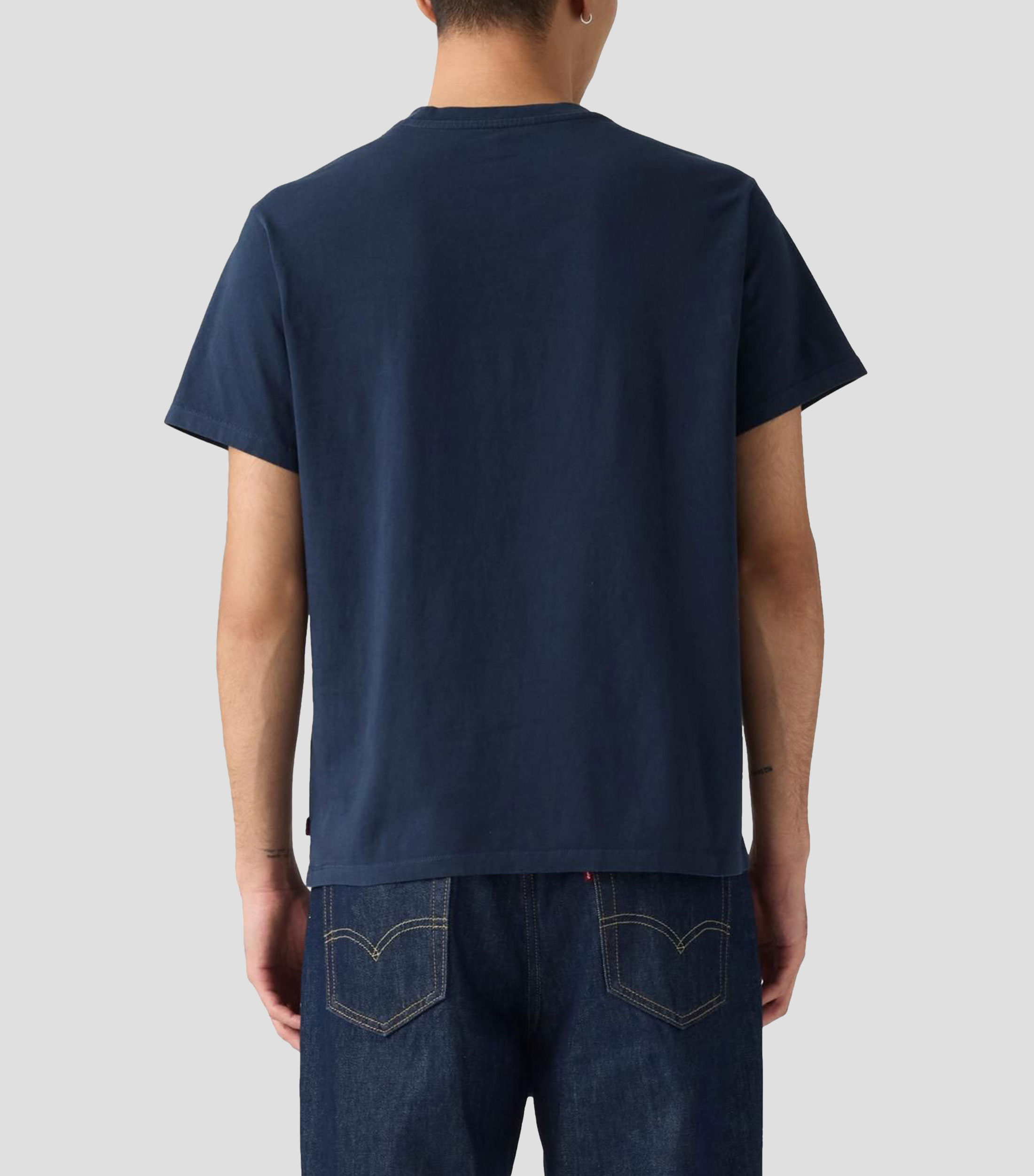 Playera cuello redondo manga corta lisa Hombre