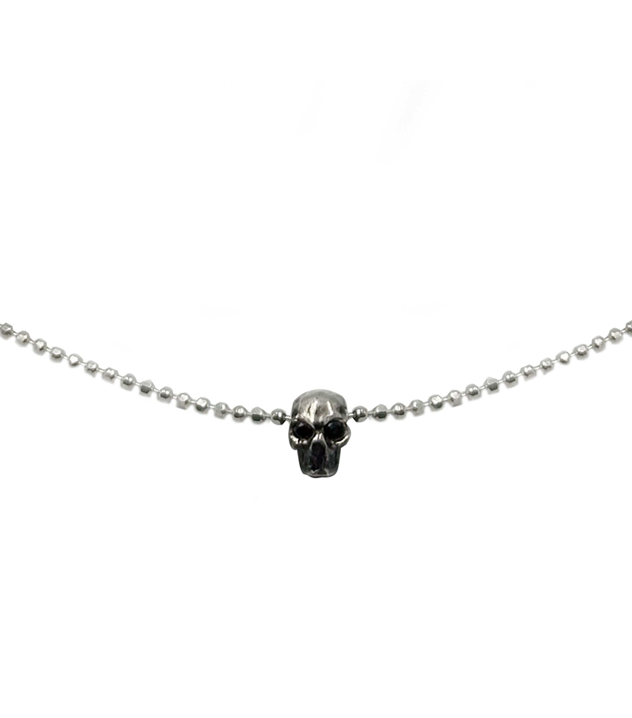 Collar en plata .925 con Calavera Unisex