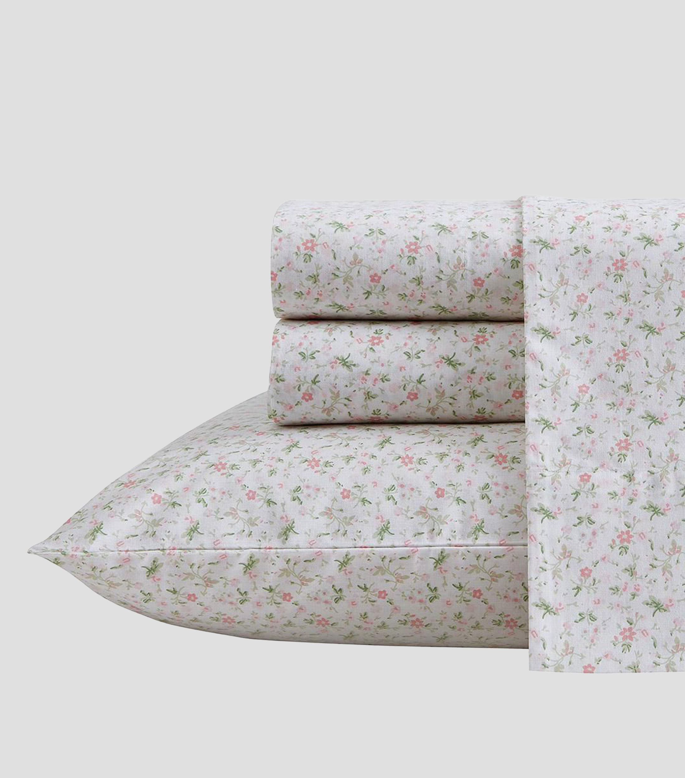Juego de sábanas king size en algodón Evie Soft rosa