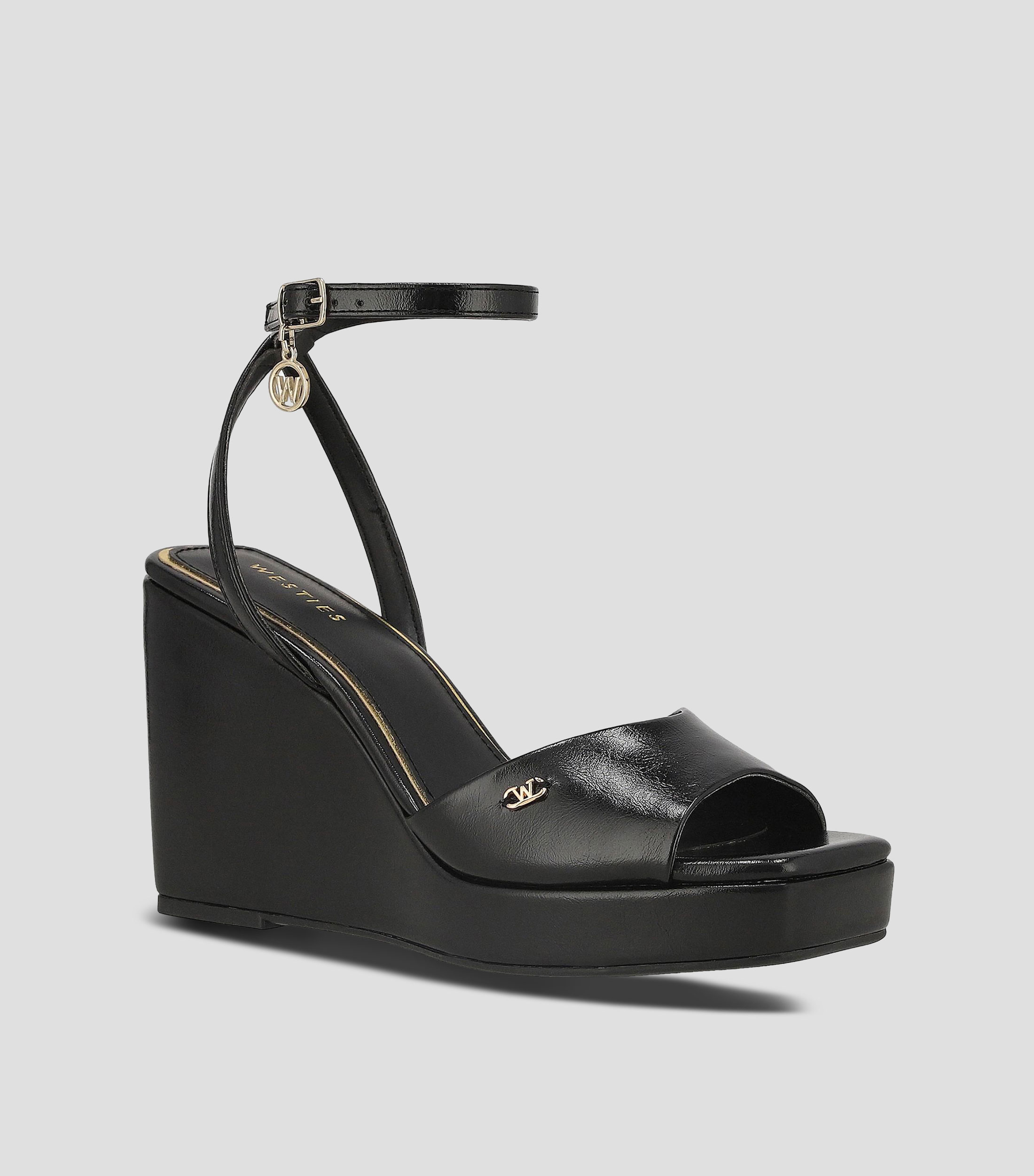 Sandalias casuales tacón alto ancho Mujer