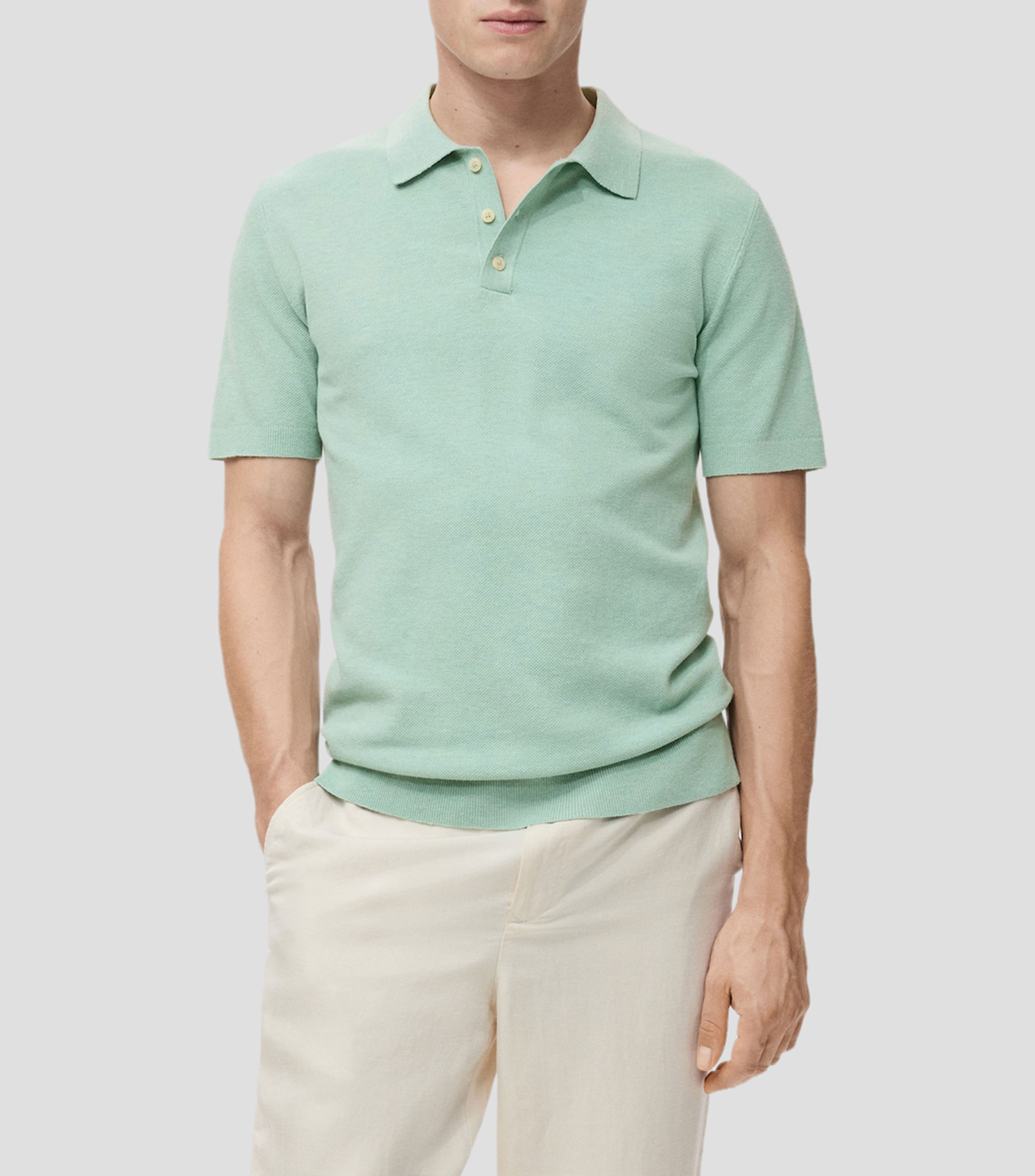 Playera tipo polo manga corta Hombre
