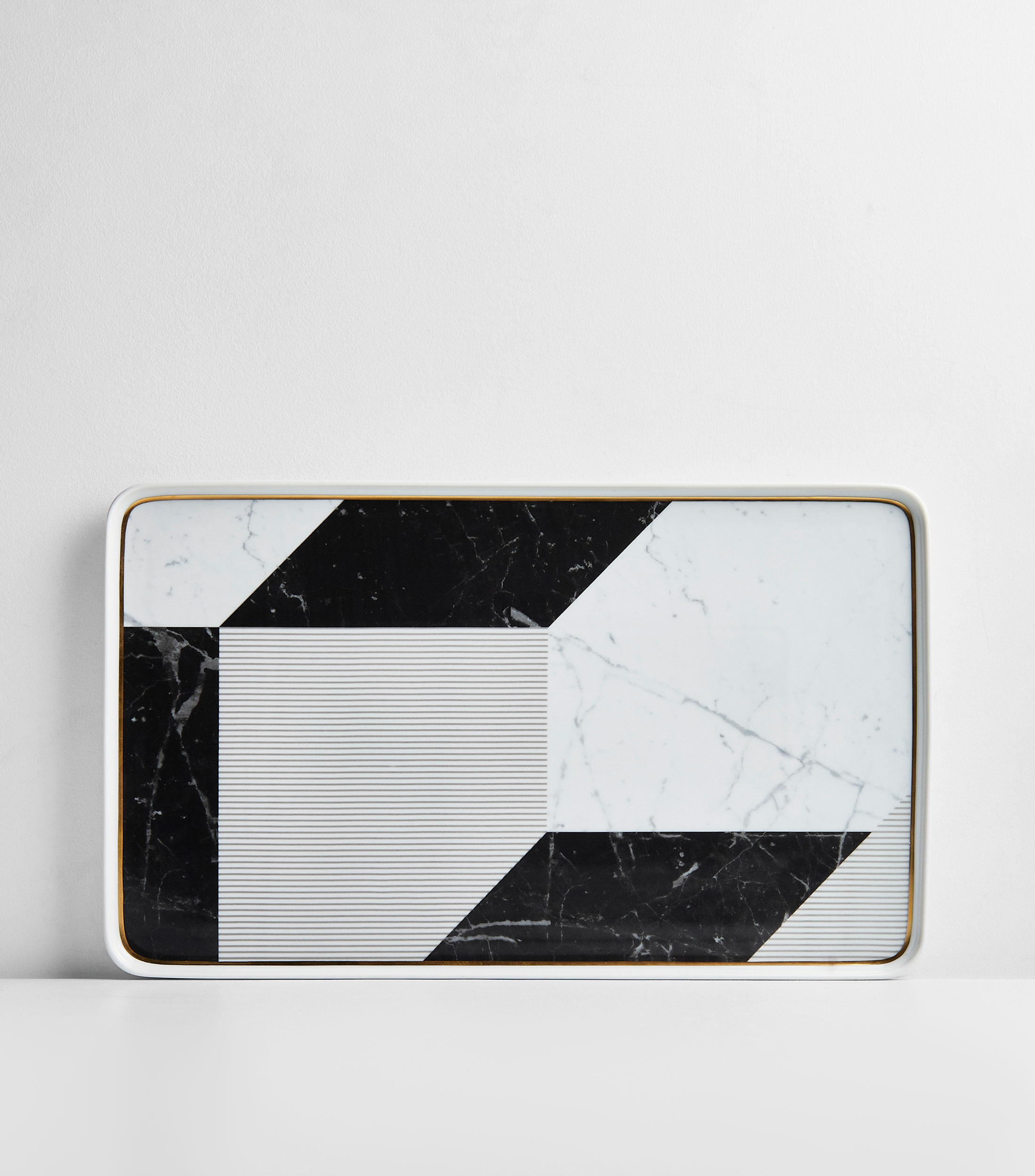 Plato fuente grande Carrara rectangular