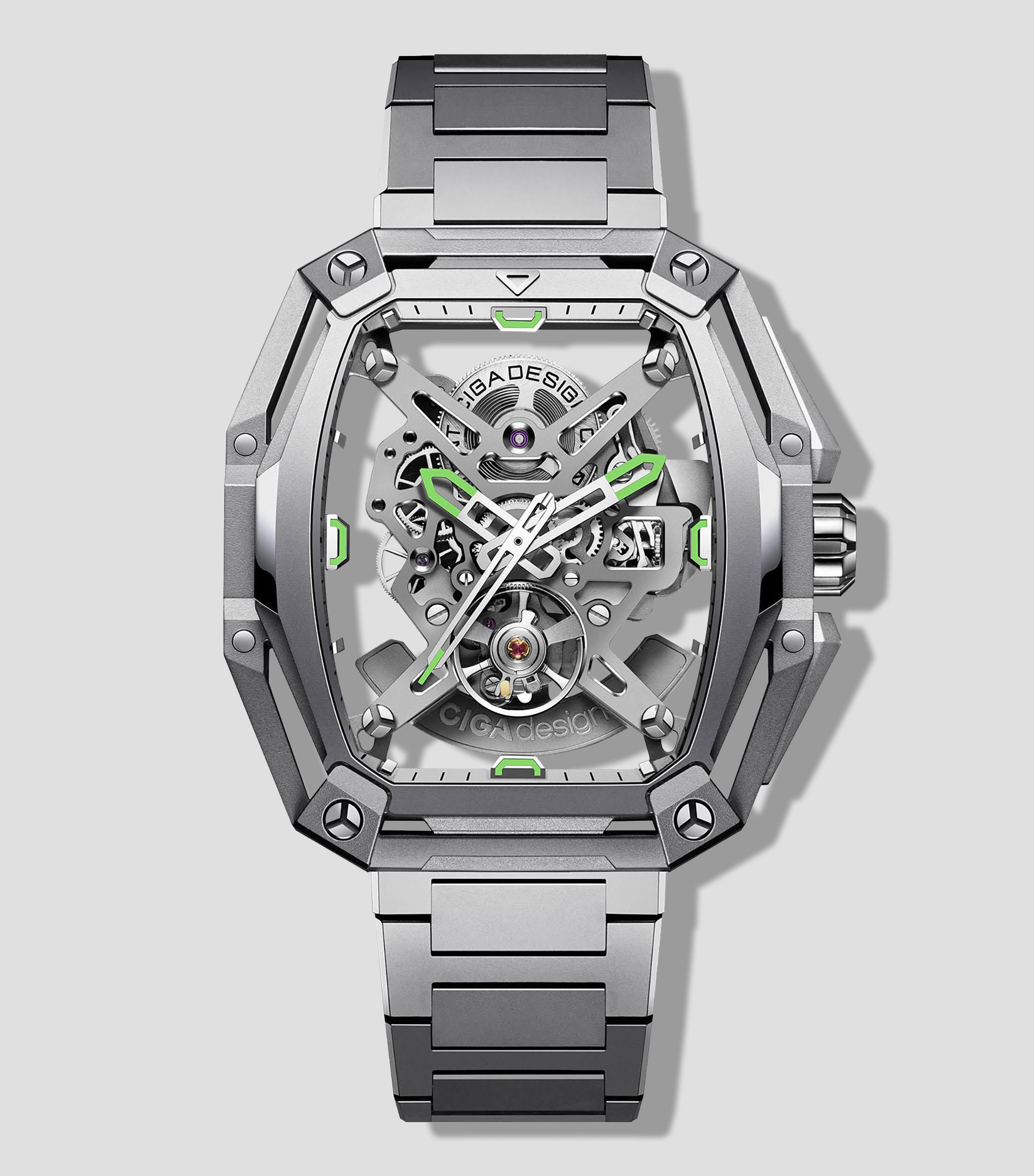 Reloj para hombre CIGA Z Series Hunter Casual Plateado