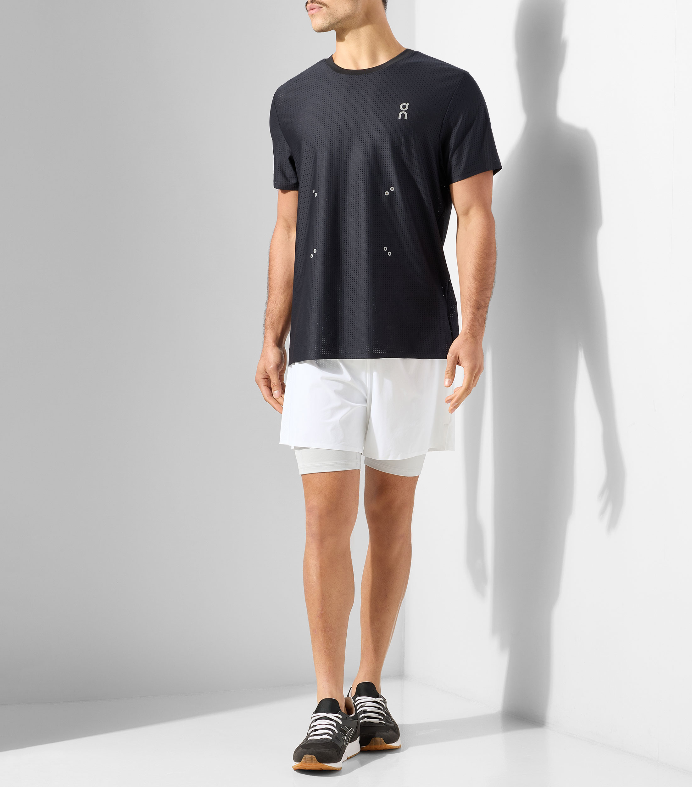 Playera para correr Pace Mesh T con microdiseños Hombre