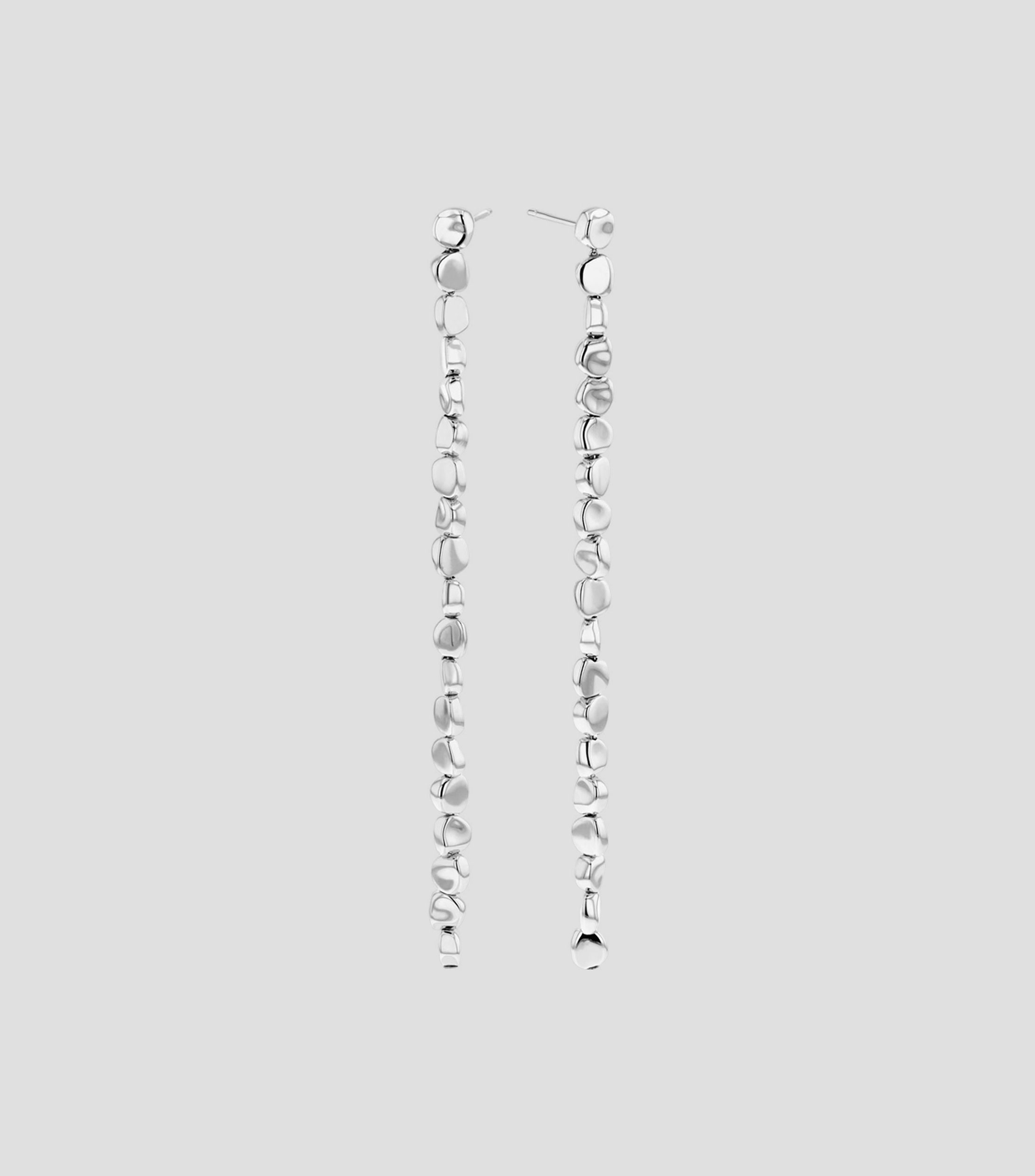 Aretes en plata largos Mujer