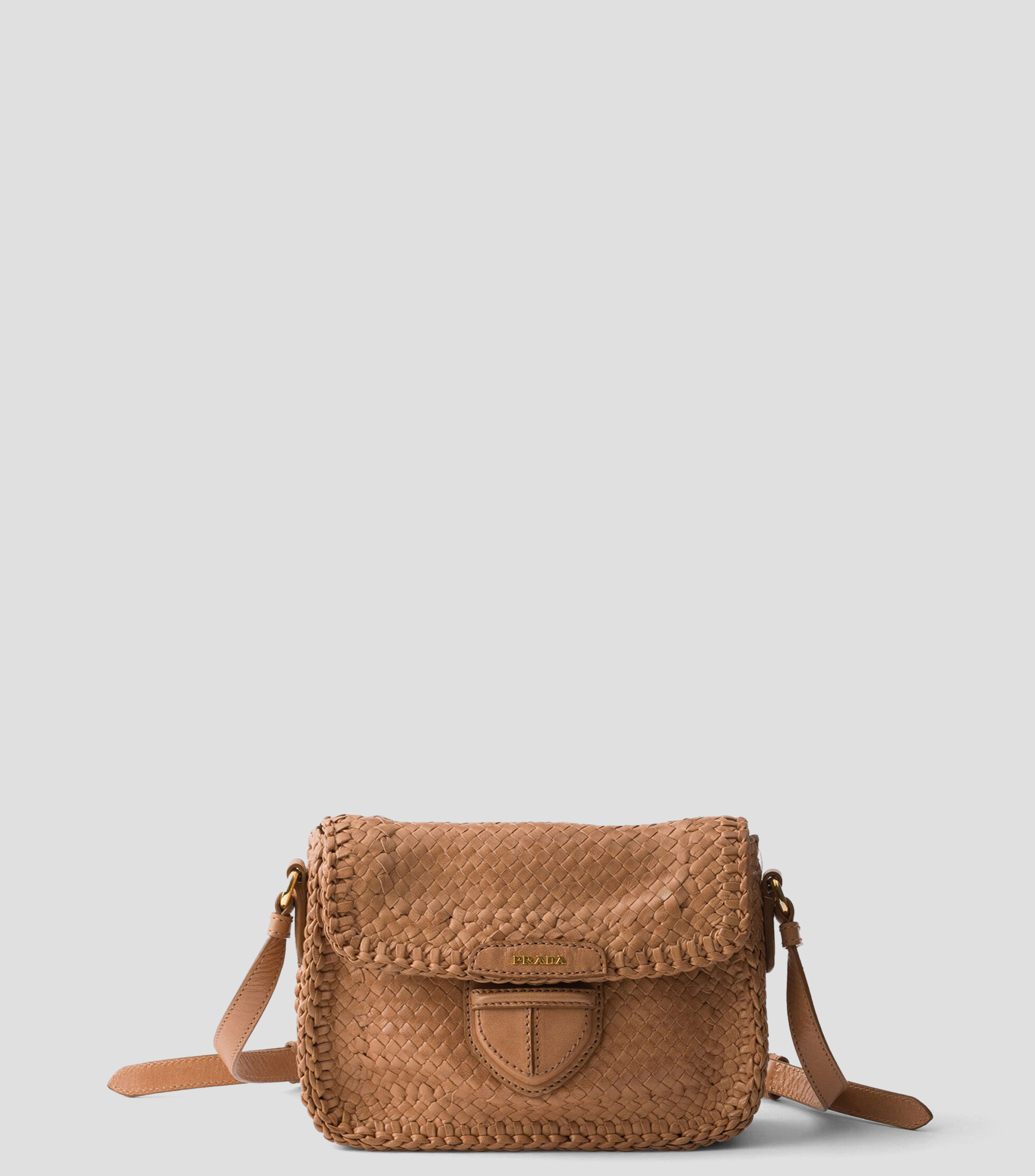 Minibolsa Crossbody de piel entrelazada Mujer