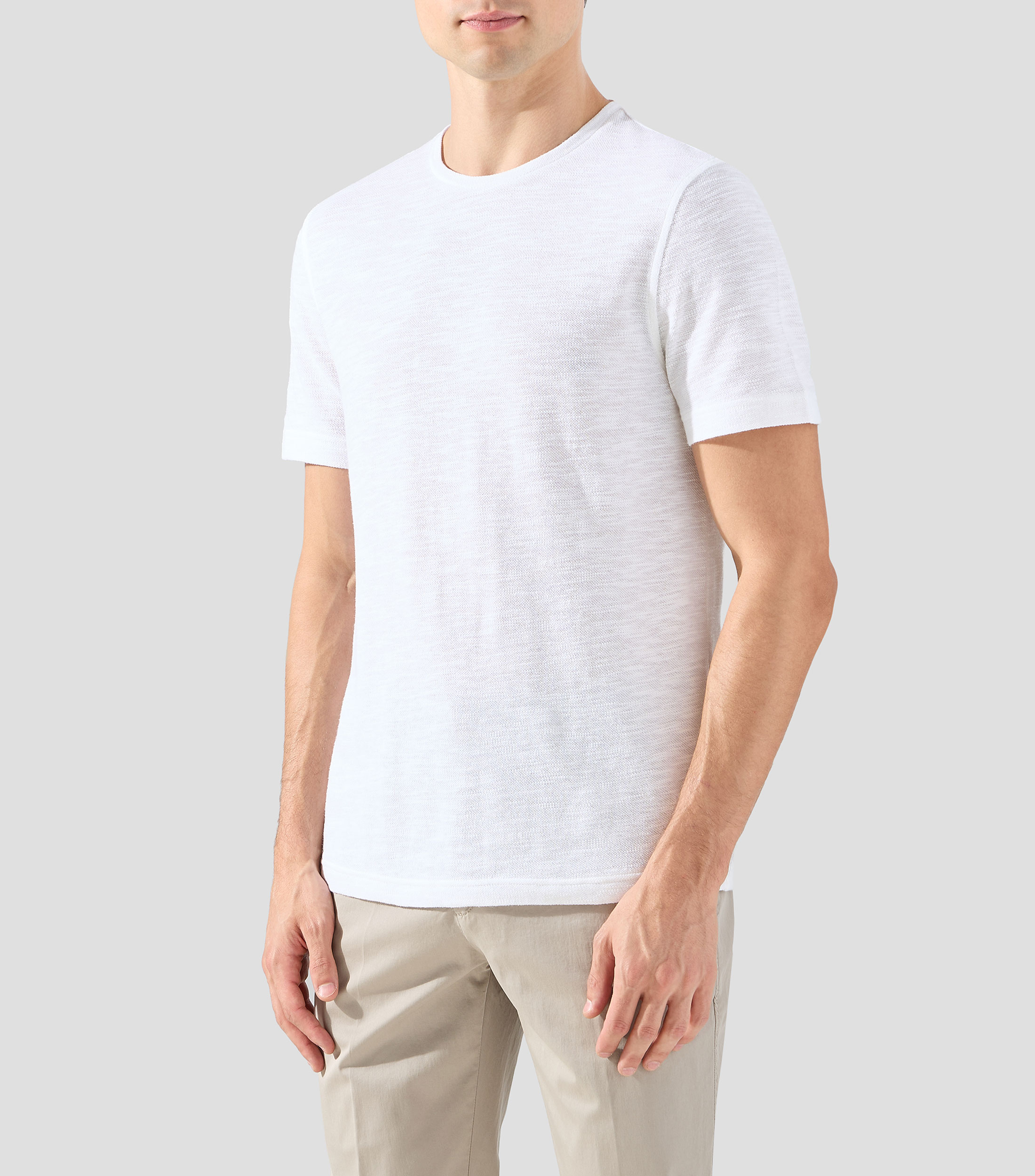Playera cuello redondo manga corta liso Hombre