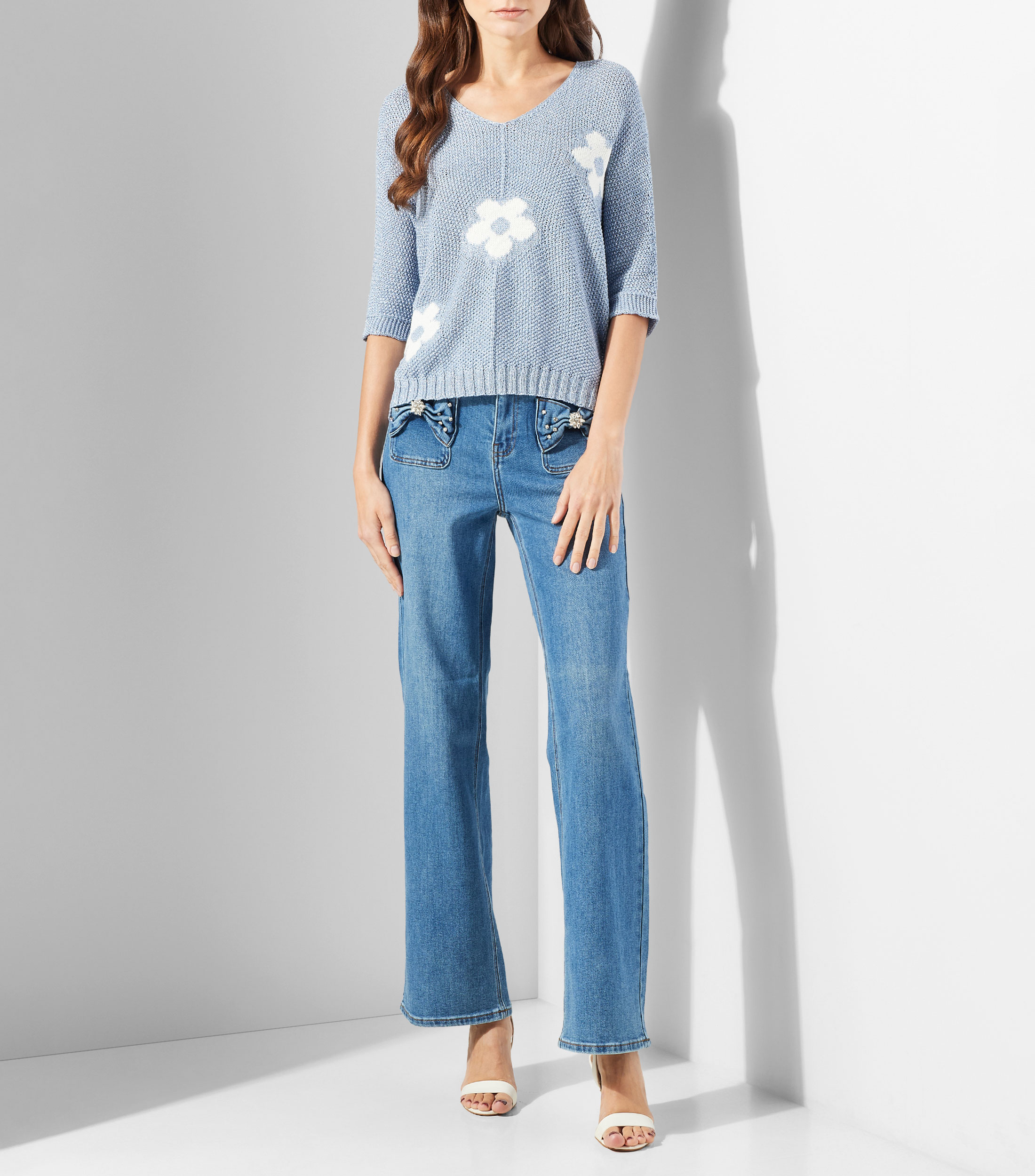Suéter cuello redondo Mujer