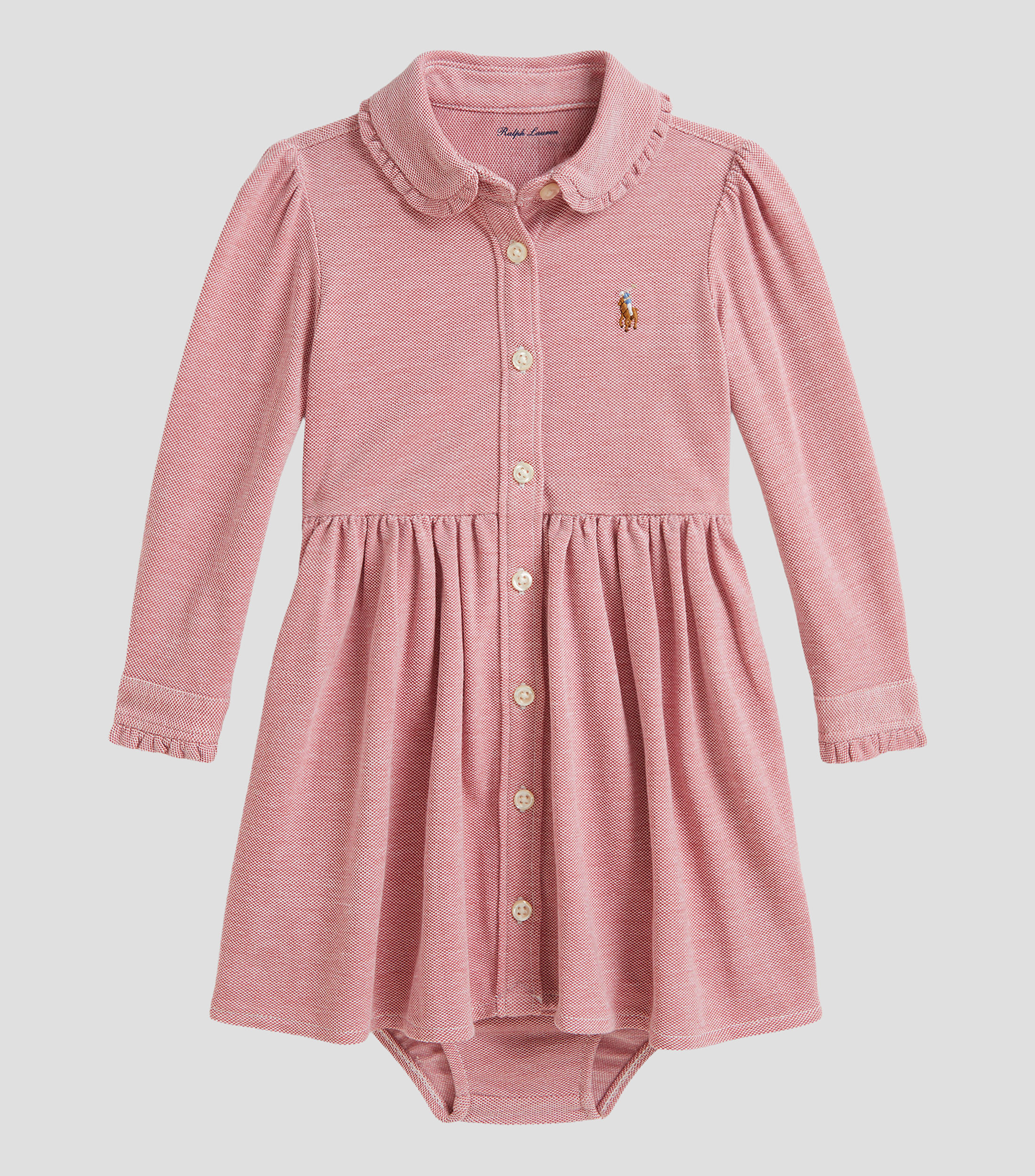 Vestido manga larga jaspeado Bebé