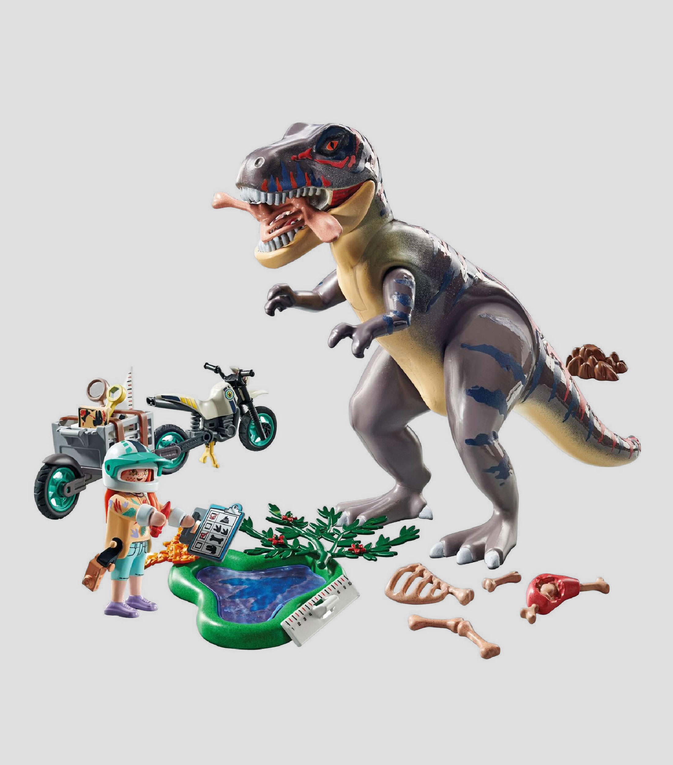 T-Rex y rastreador