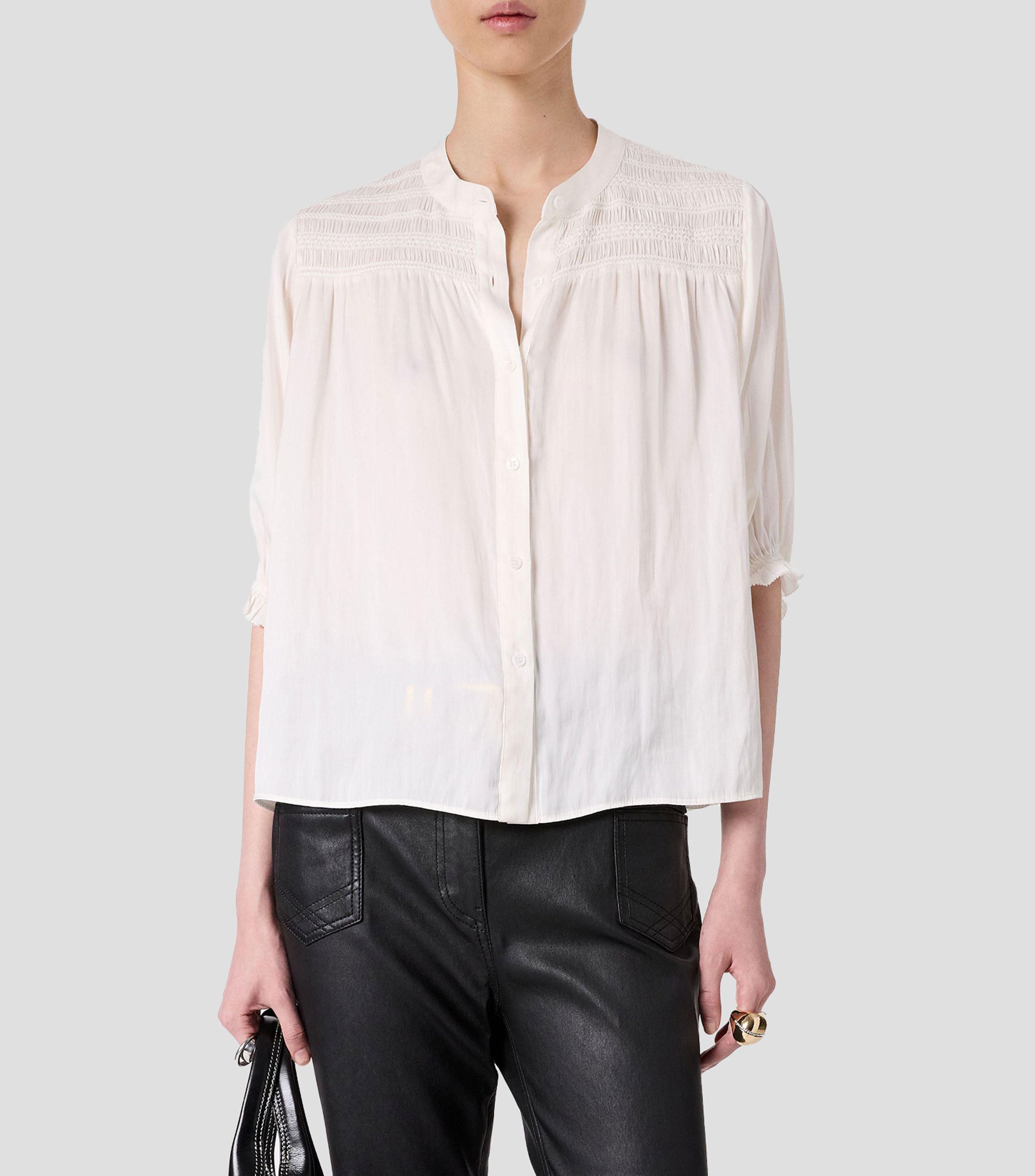 Blusa Lisa manga 3/4 Mujer