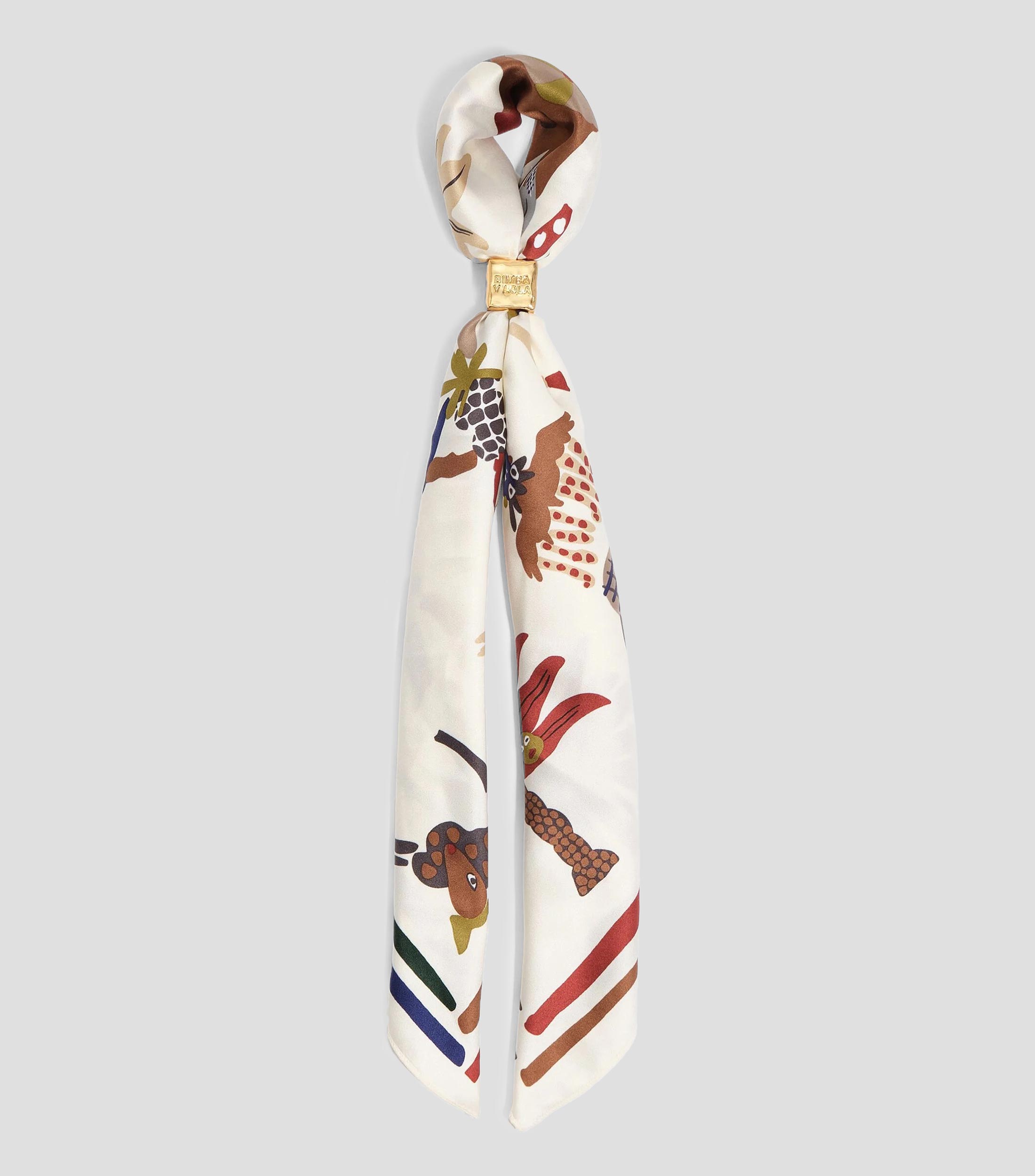 Pañuelo charm bolsa fiesta isleña hueso Mujer