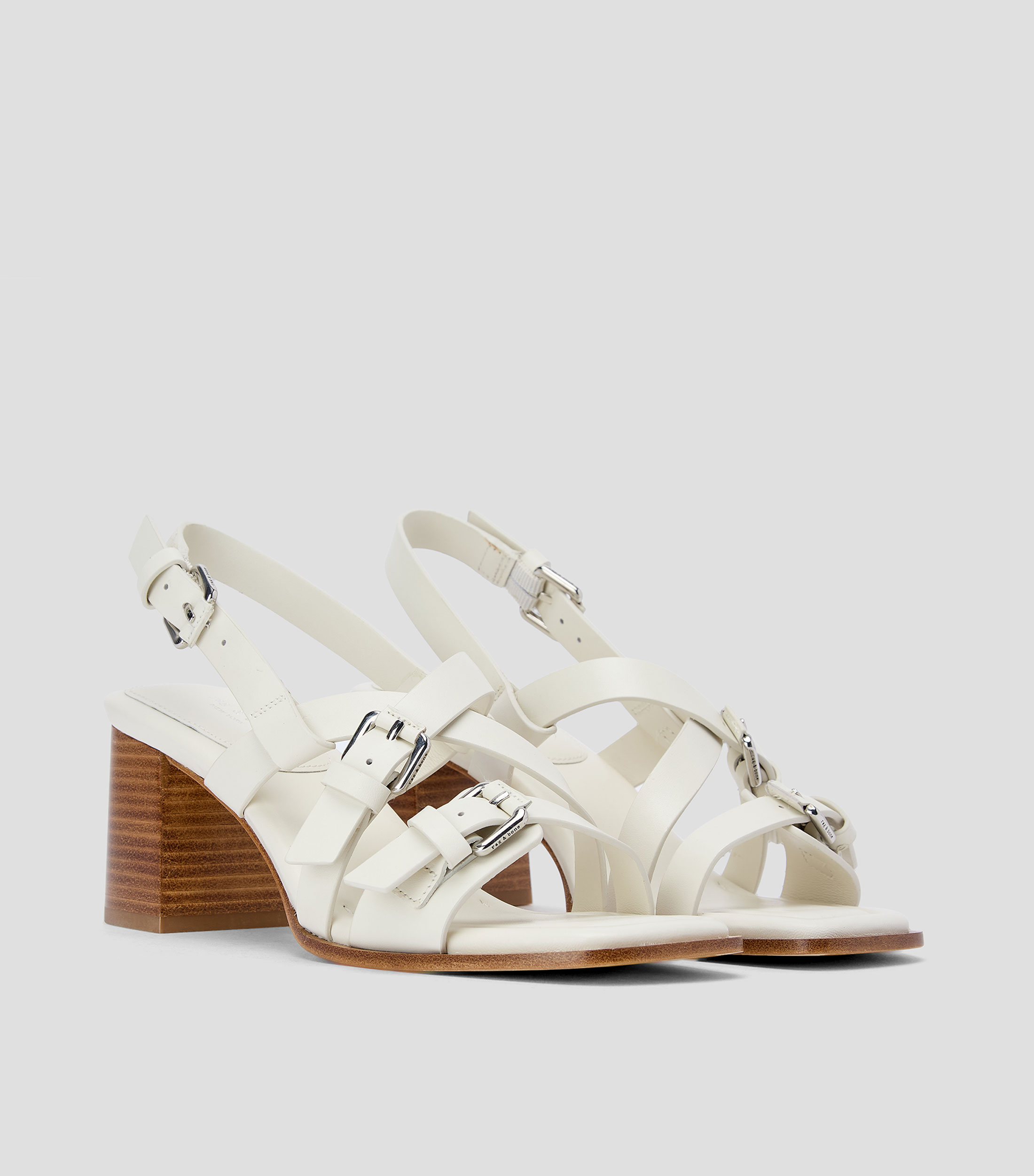 Sandalias con tacón medio y ancho Harlow Mujer