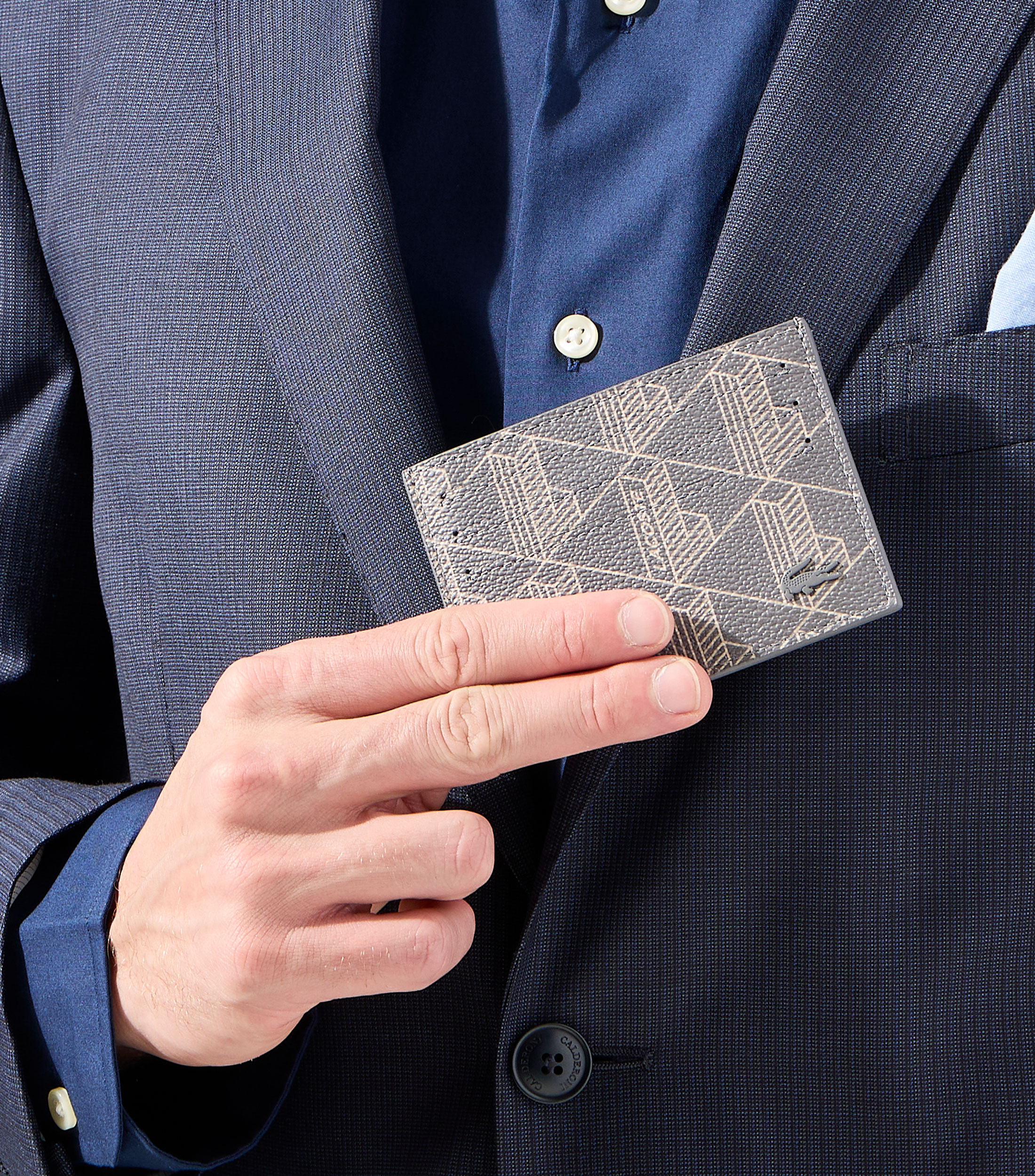 Tarjetero con monogram Hombre