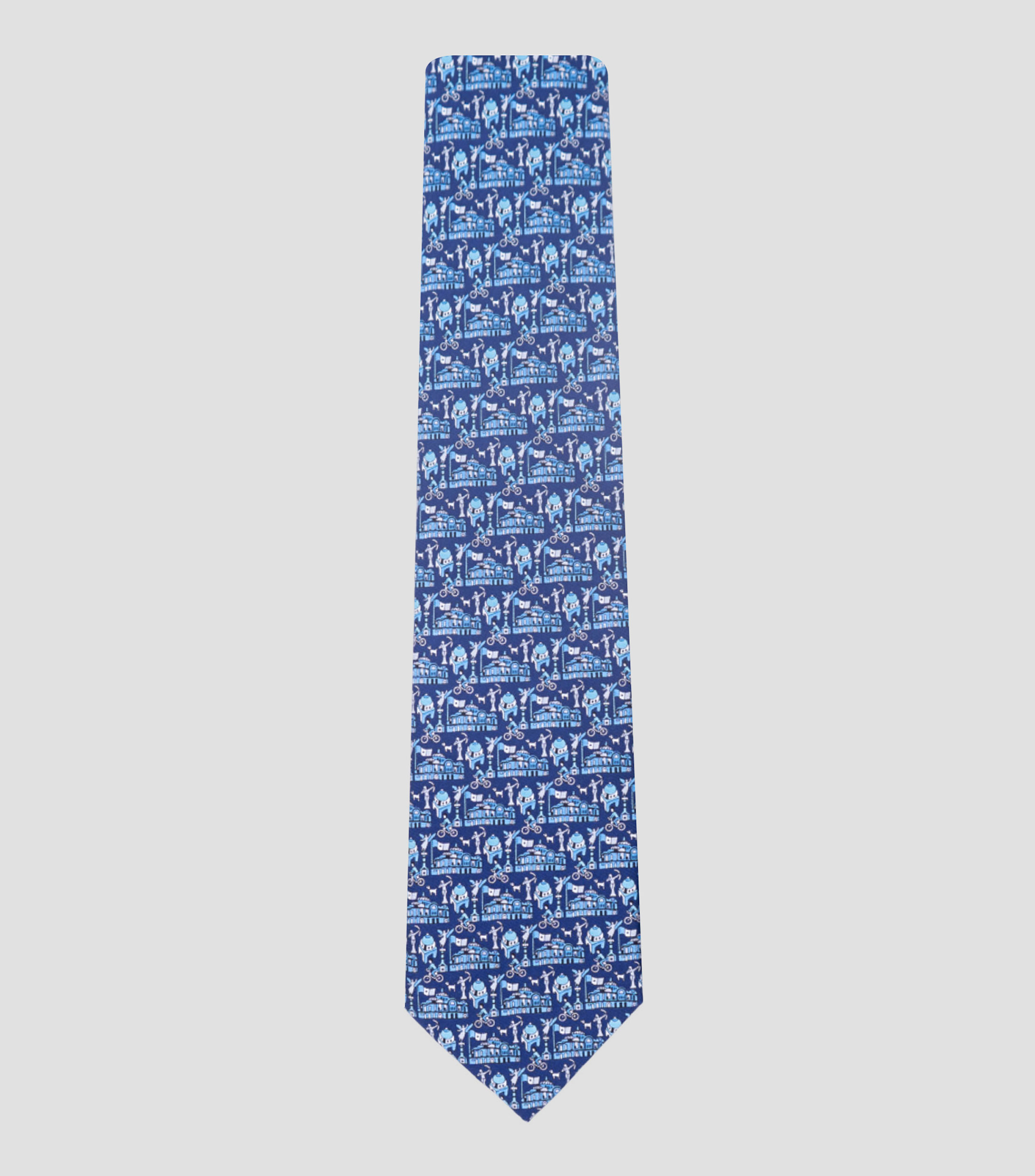 Corbata Mi Ciudad en seda multicolor