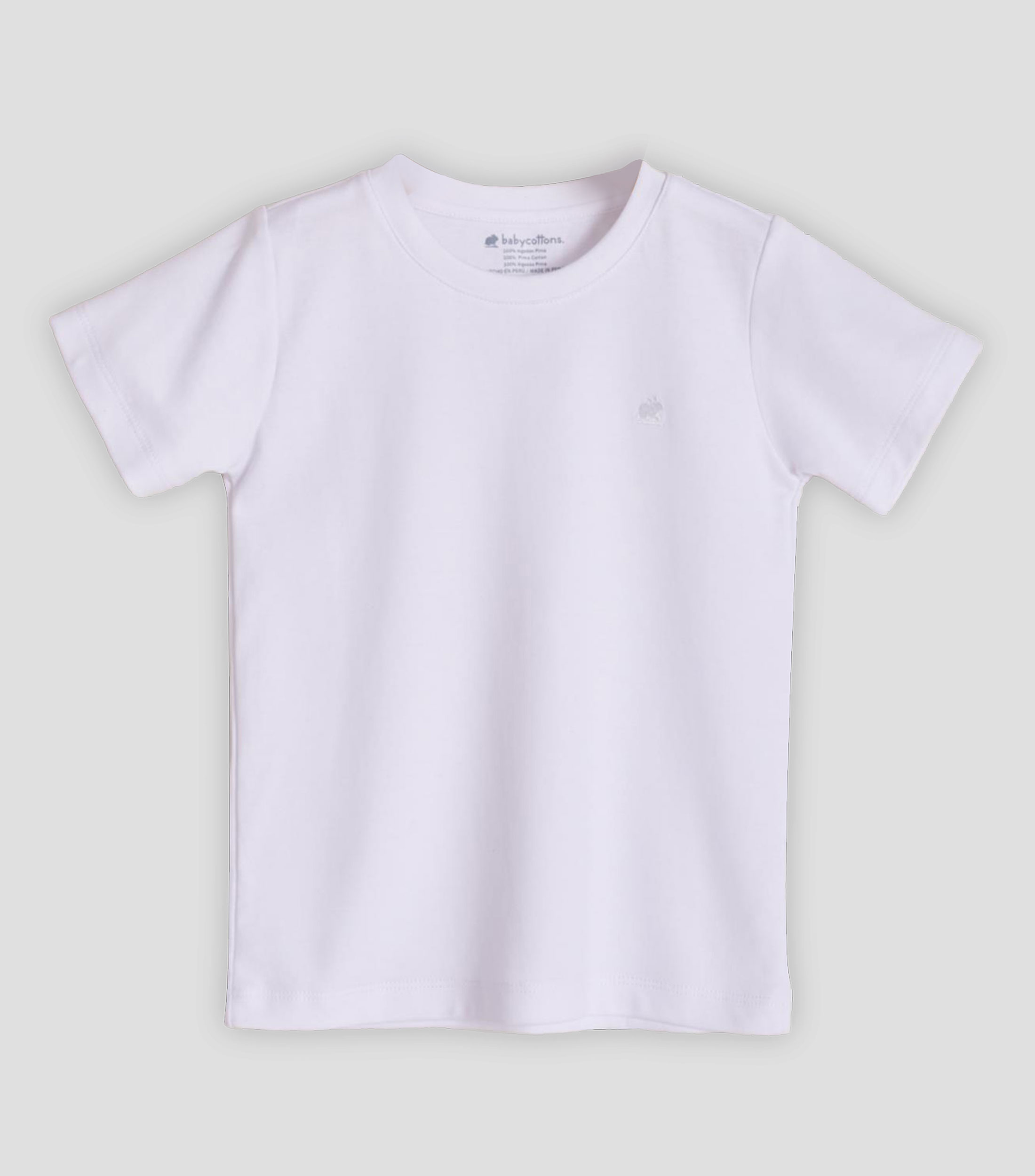 Playera lisa de manga corta Bebé