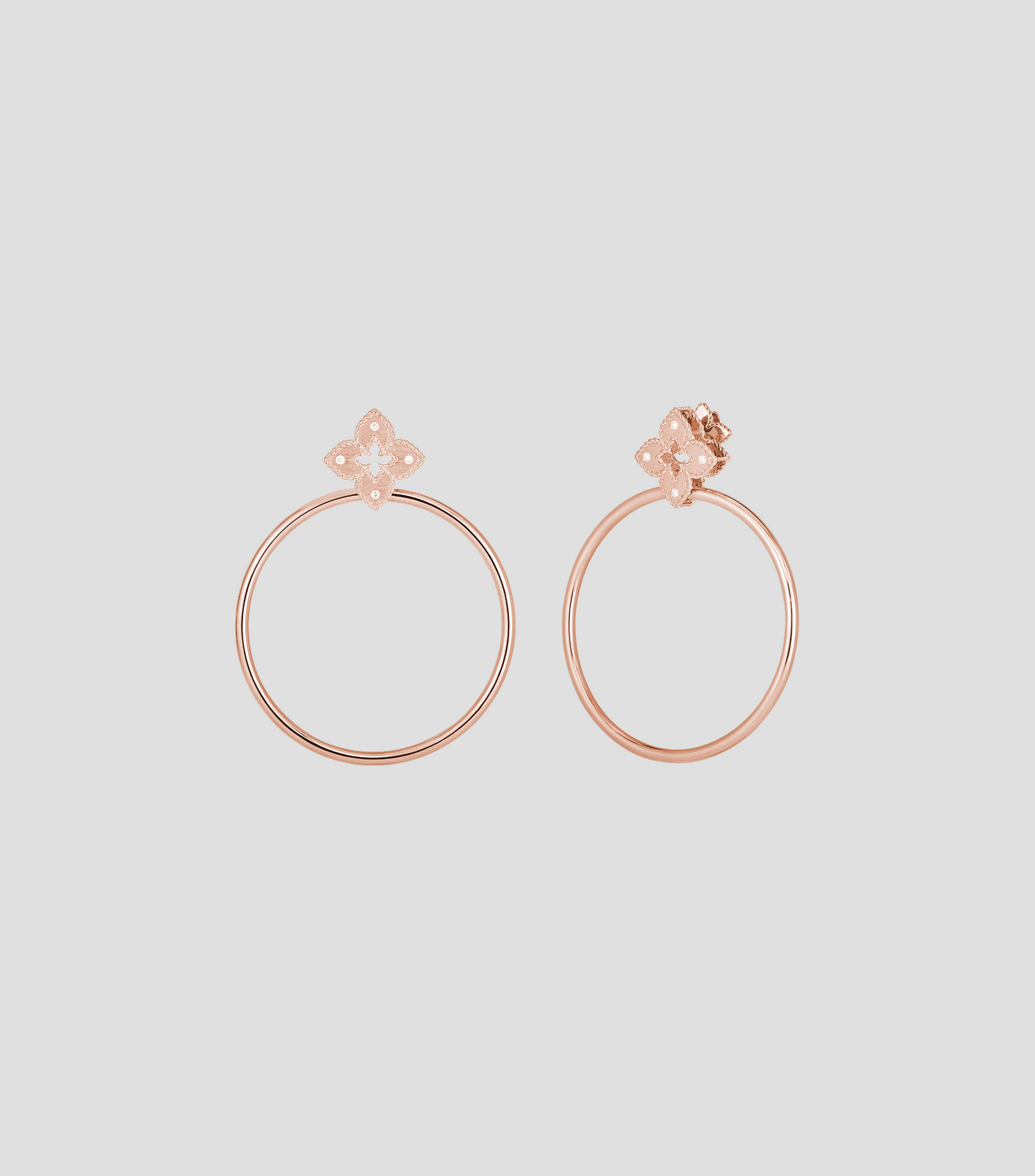 Arracadas en oro rosa de 18 kilates con diamantes Venetian Princess Mujer