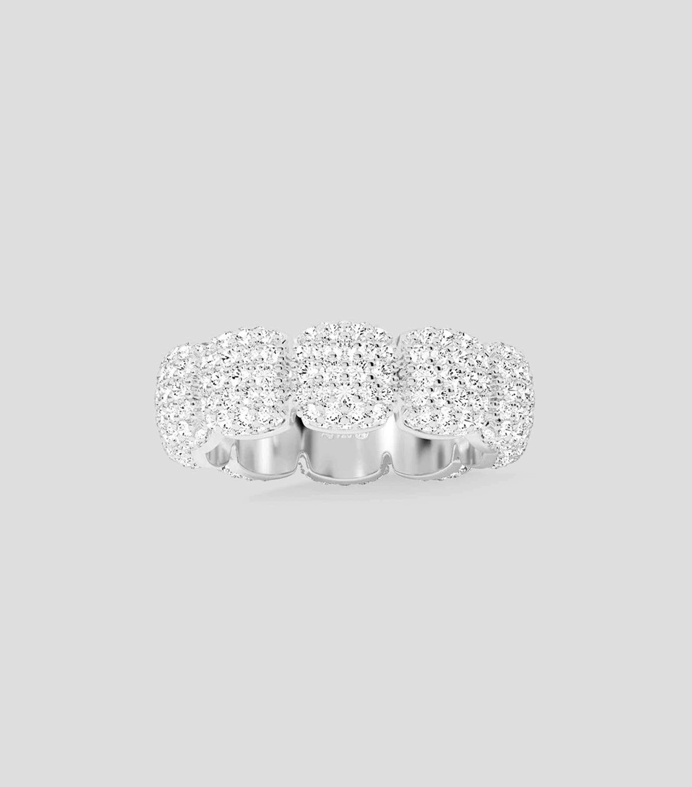 Anillo en plata .925 con incrustación de zirconia Mujer