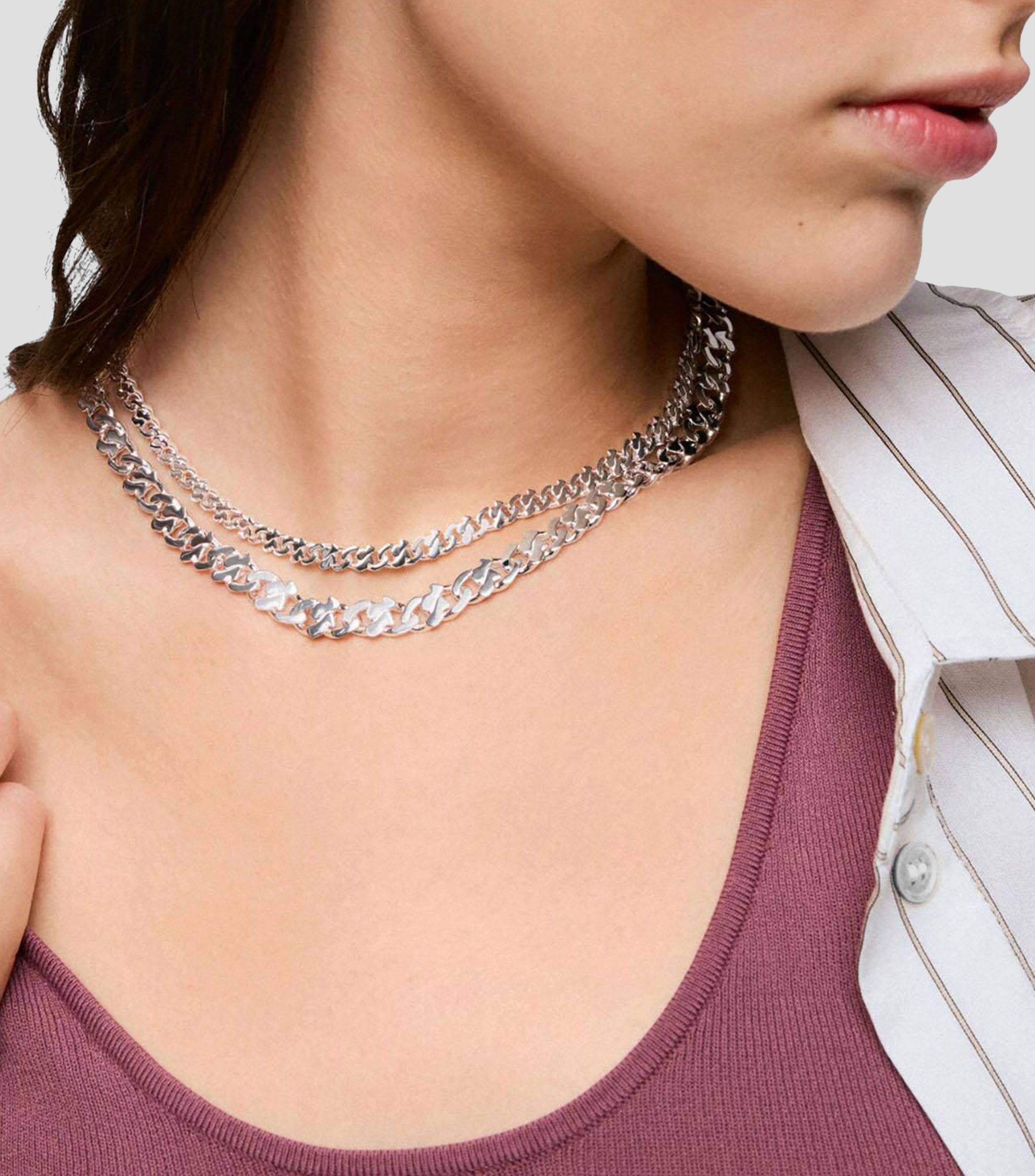 Collar Plata Mujer