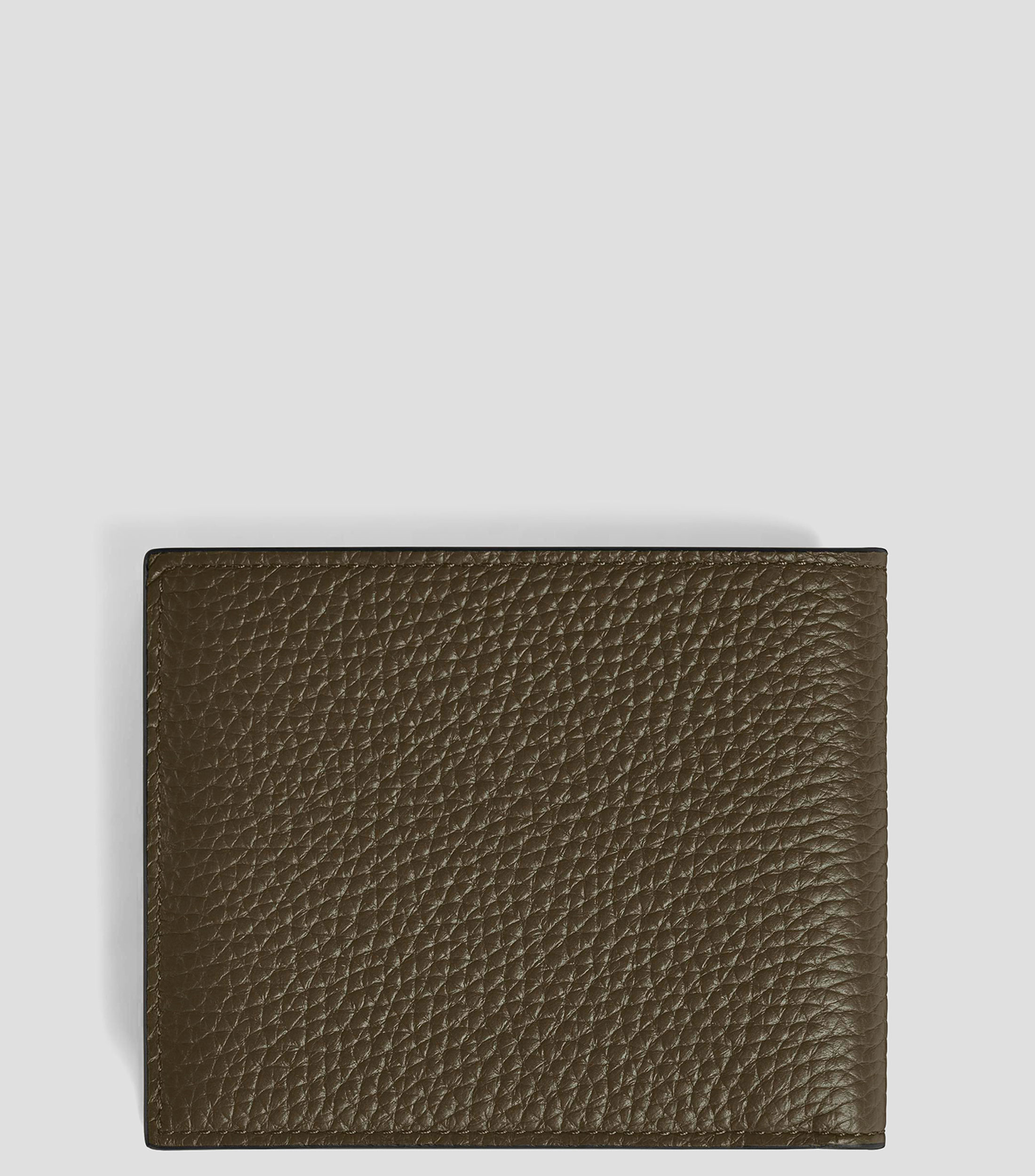 Cartera Bifold en Piel Grain Hombre