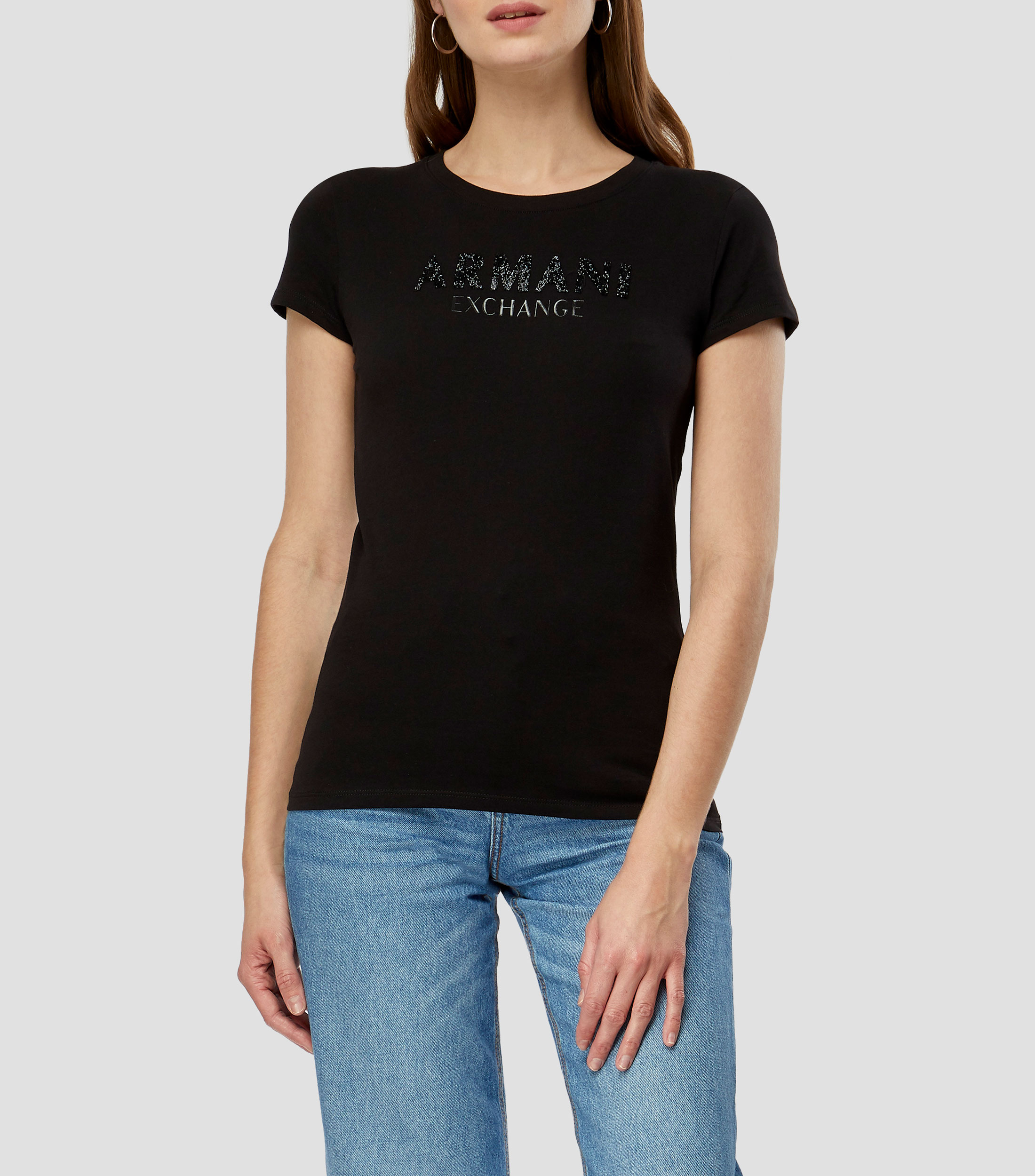 Playera cuello redondo manga corta lisa Mujer