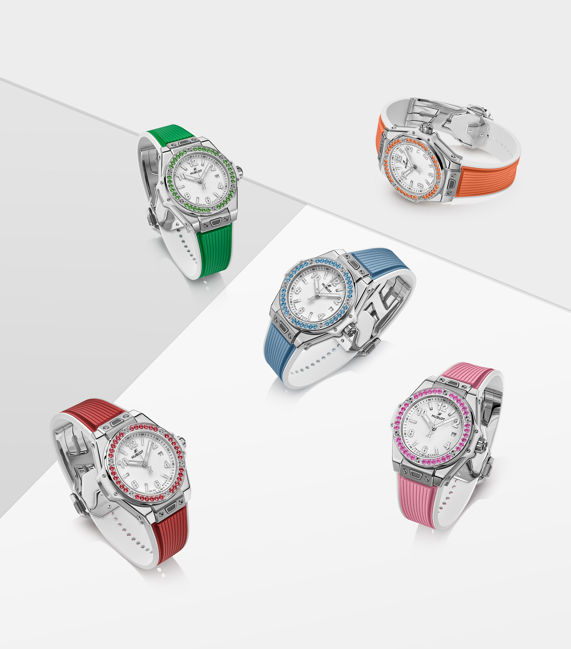 Reloj para Mujer Big Bang One Click Joyful Casual Plateado, Naranja