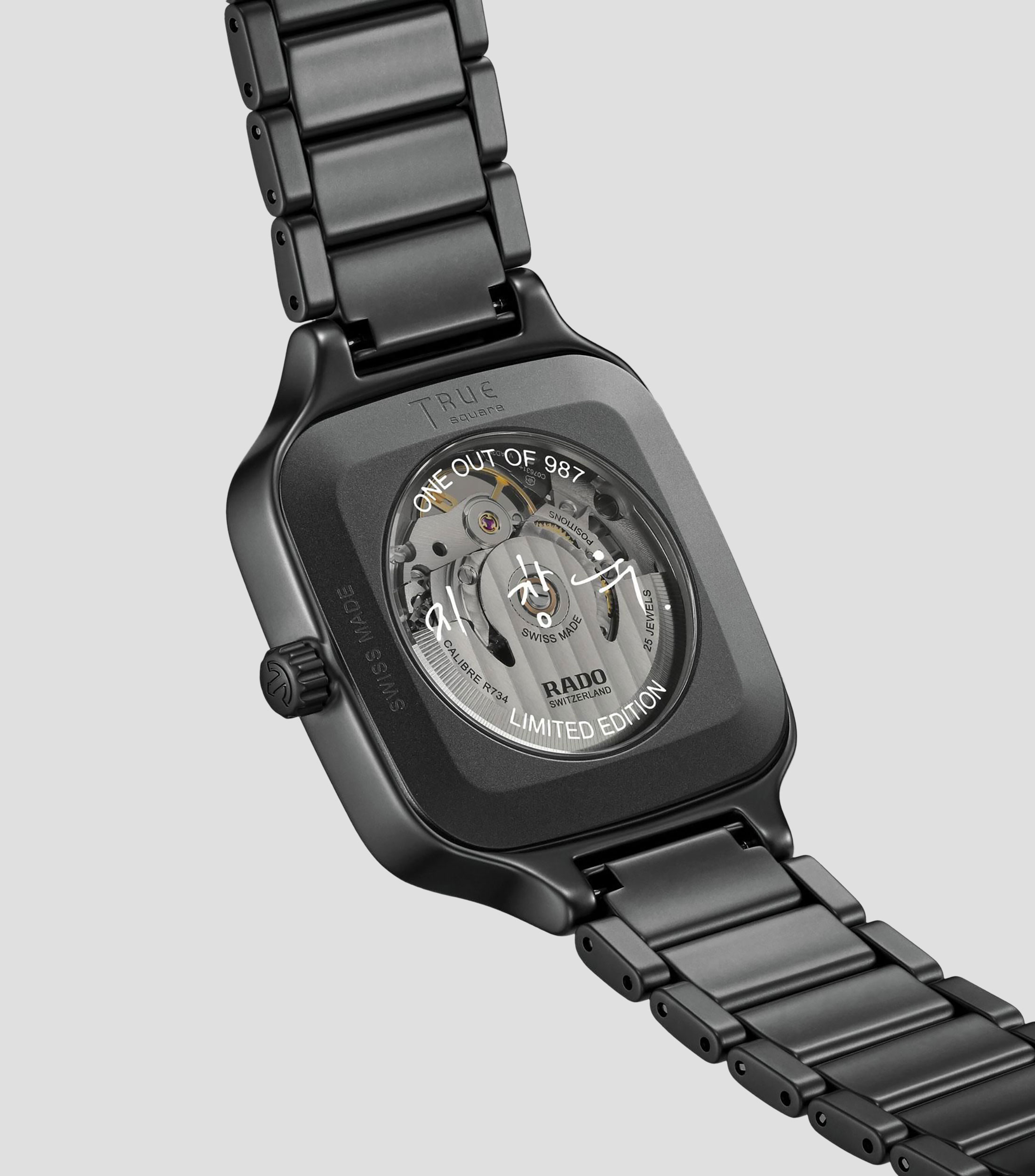 Reloj Unisex Casual True Square Negro