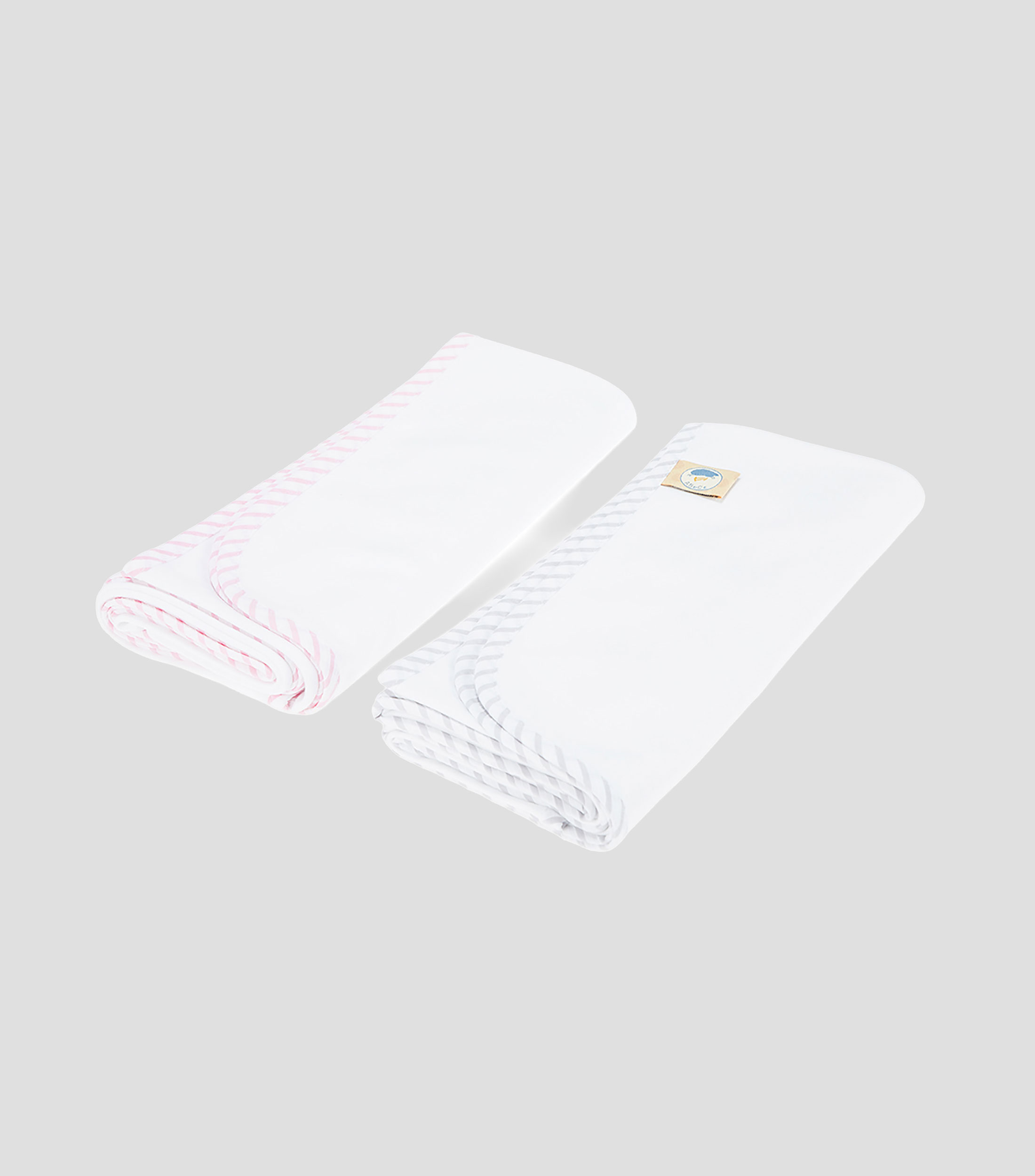 Set de 2 Sábanas para bebé Blancas