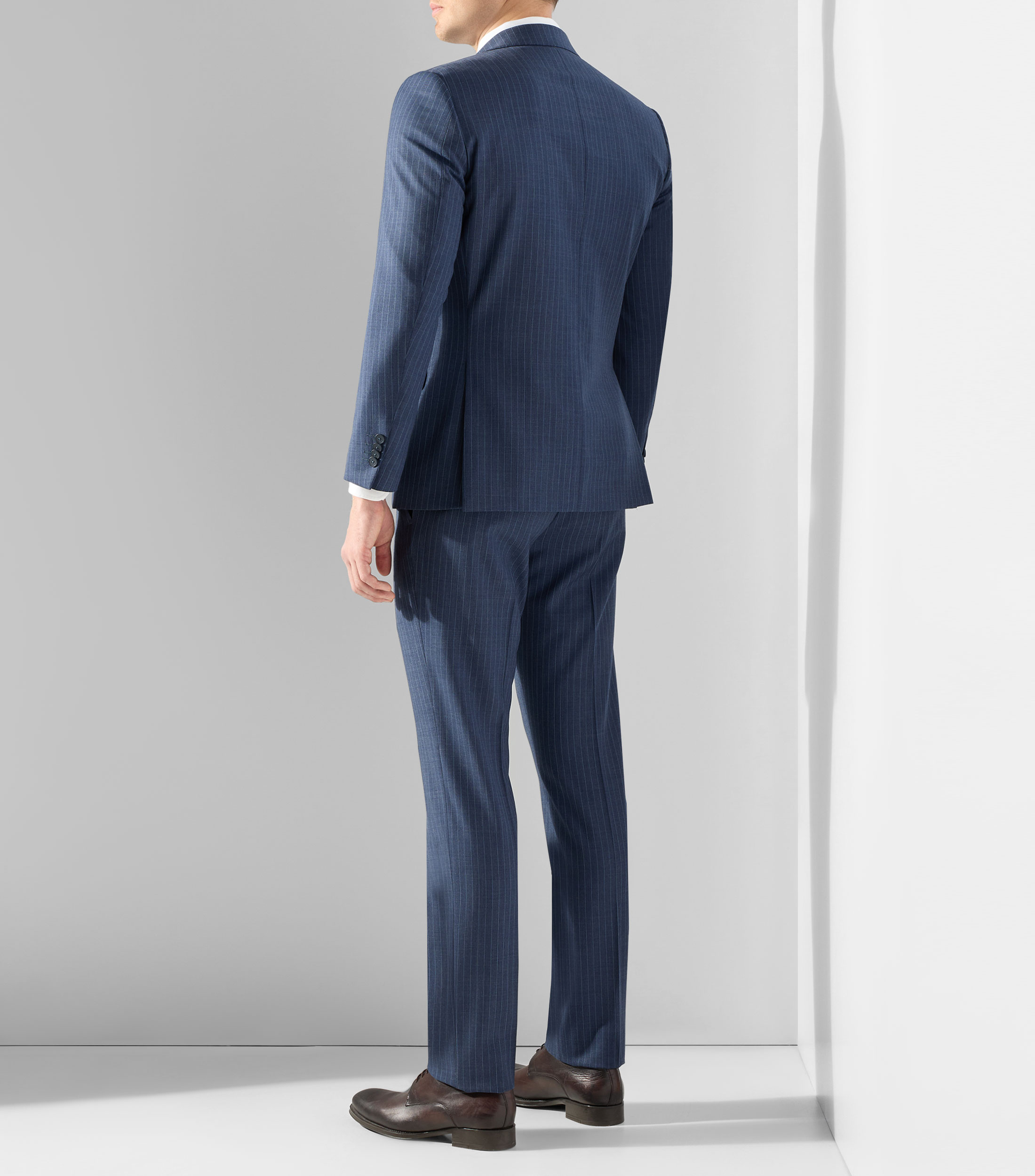 Traje corte slim a rayas Hombre