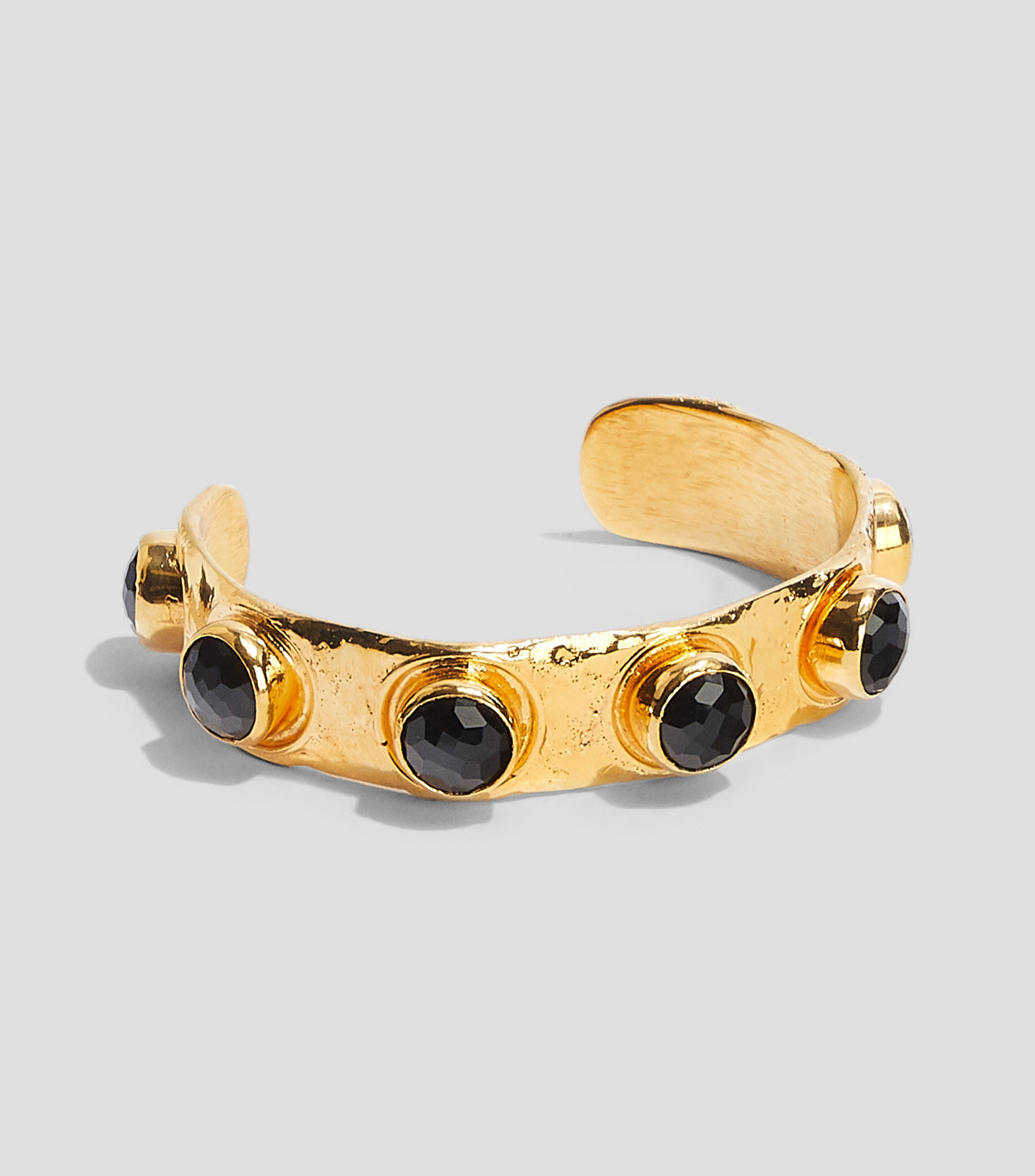 Brazalete Cuf Chorreda Jumbo Piedras Mujer