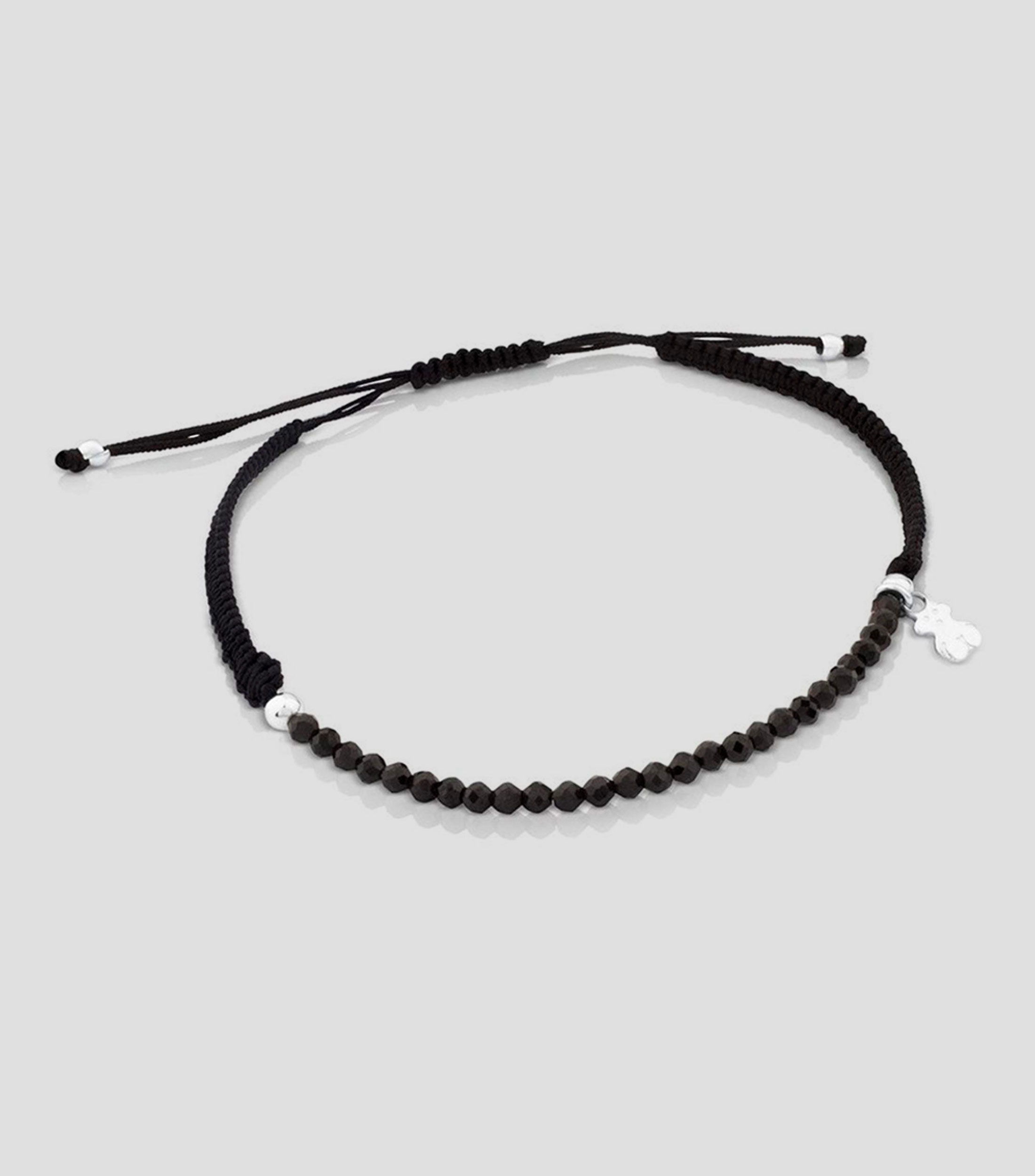 Pulsera negra con espinelas Color Mujer