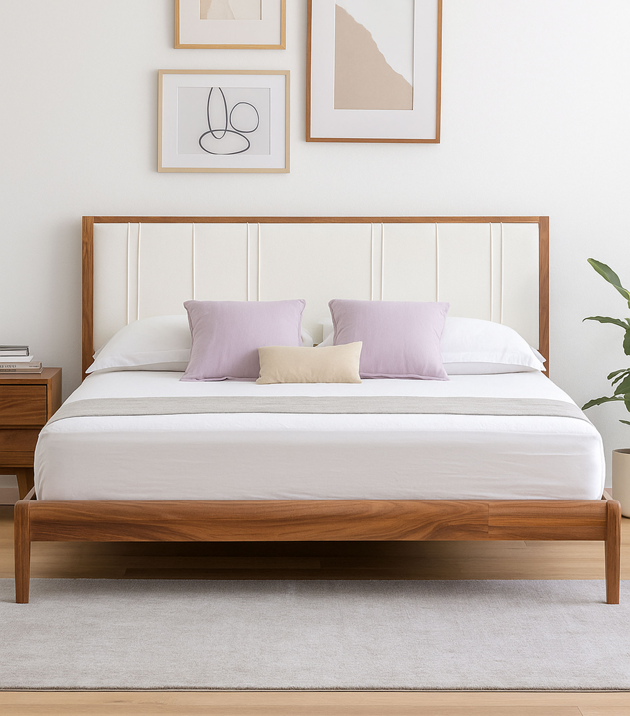 Cama Queen Size Adelaida en MDF