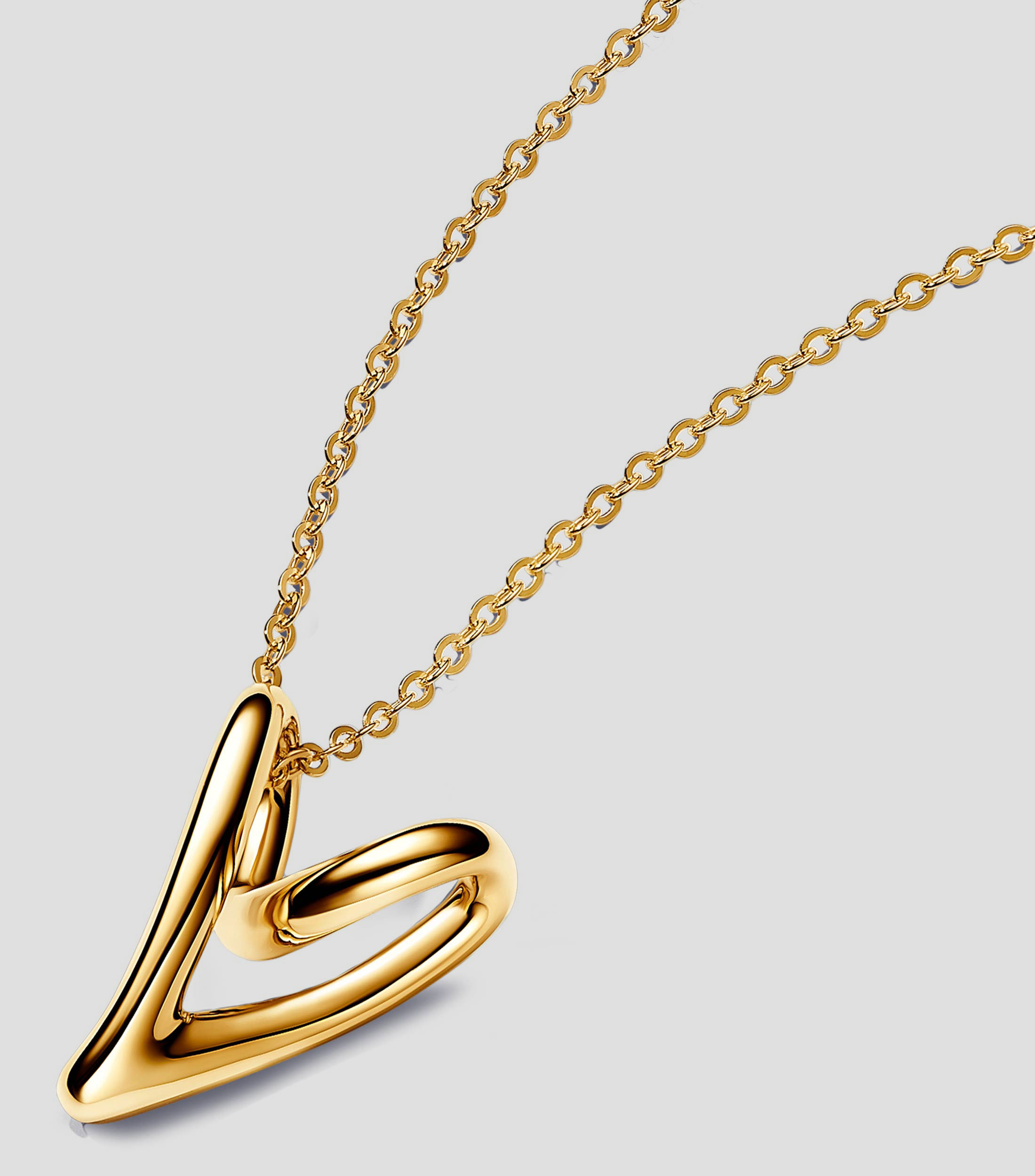 Collar Corazón Forma Orgánica Mujer