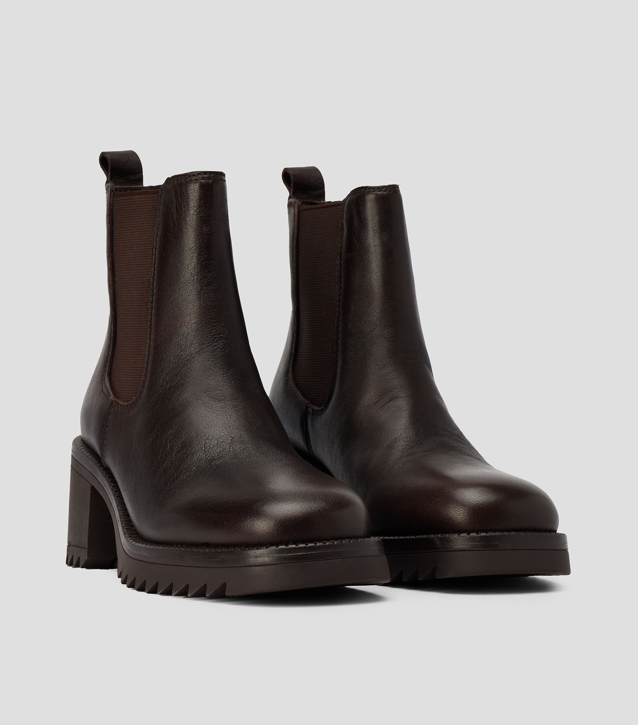 Botines con Tacón ancho de 7 cm Mujer