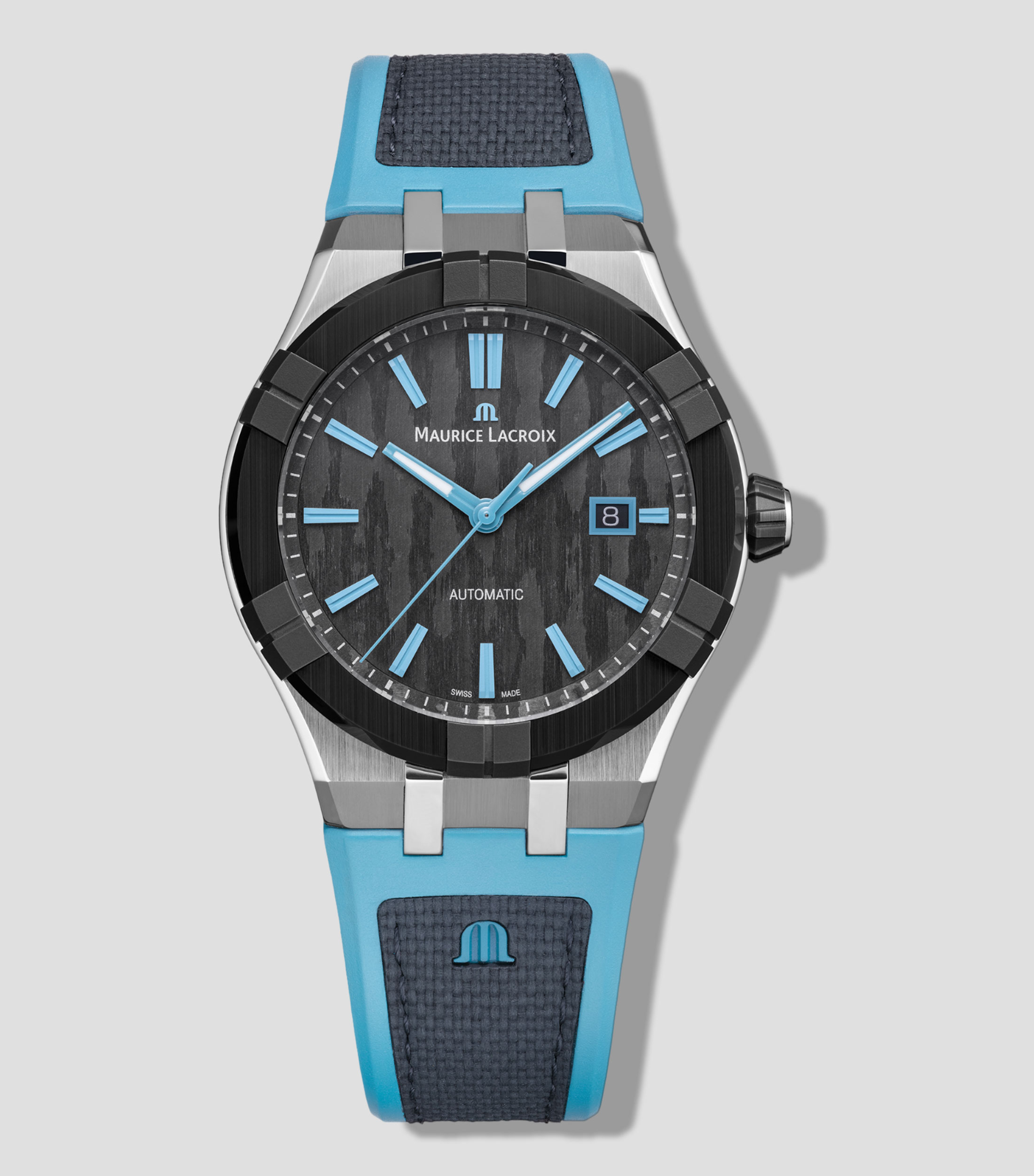 Reloj para Hombre Aikon Casual, Plateado, Negro