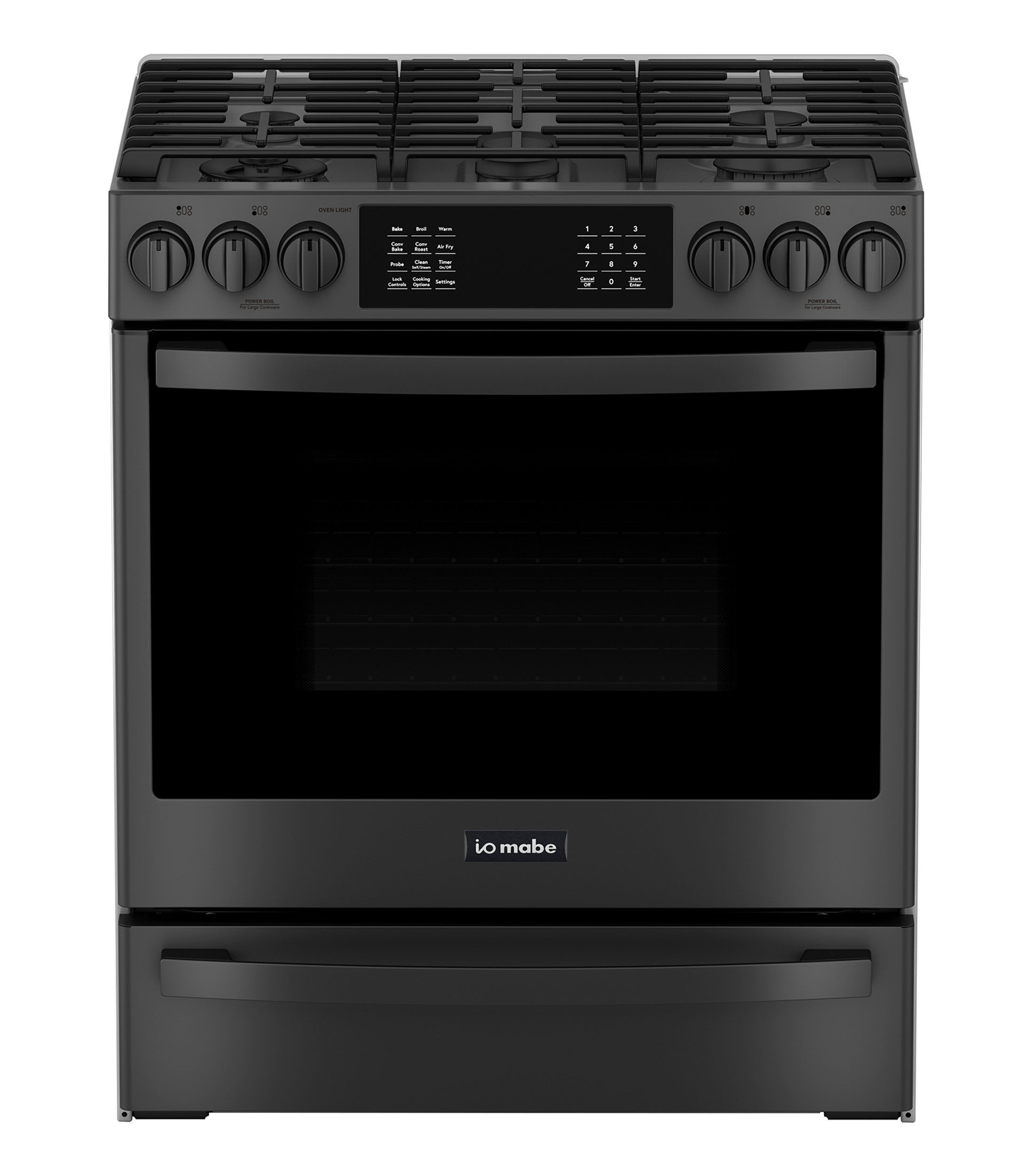 Estufa de piso Gas Natural - Gas LP 30quot Negra