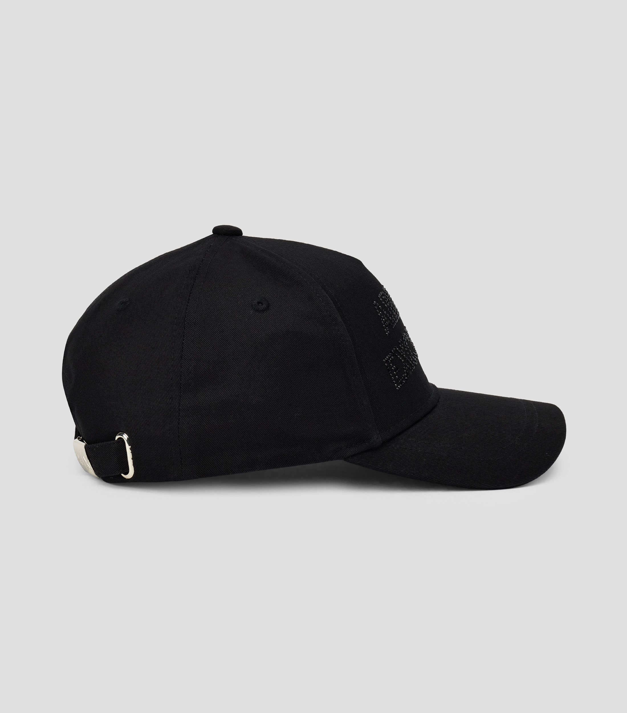 Gorra con logo negro Mujer