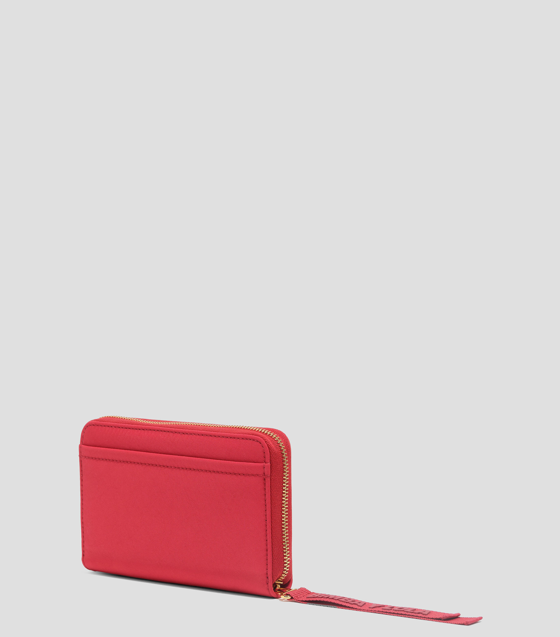 Cartera horizontal mediana nylon roja Mujer