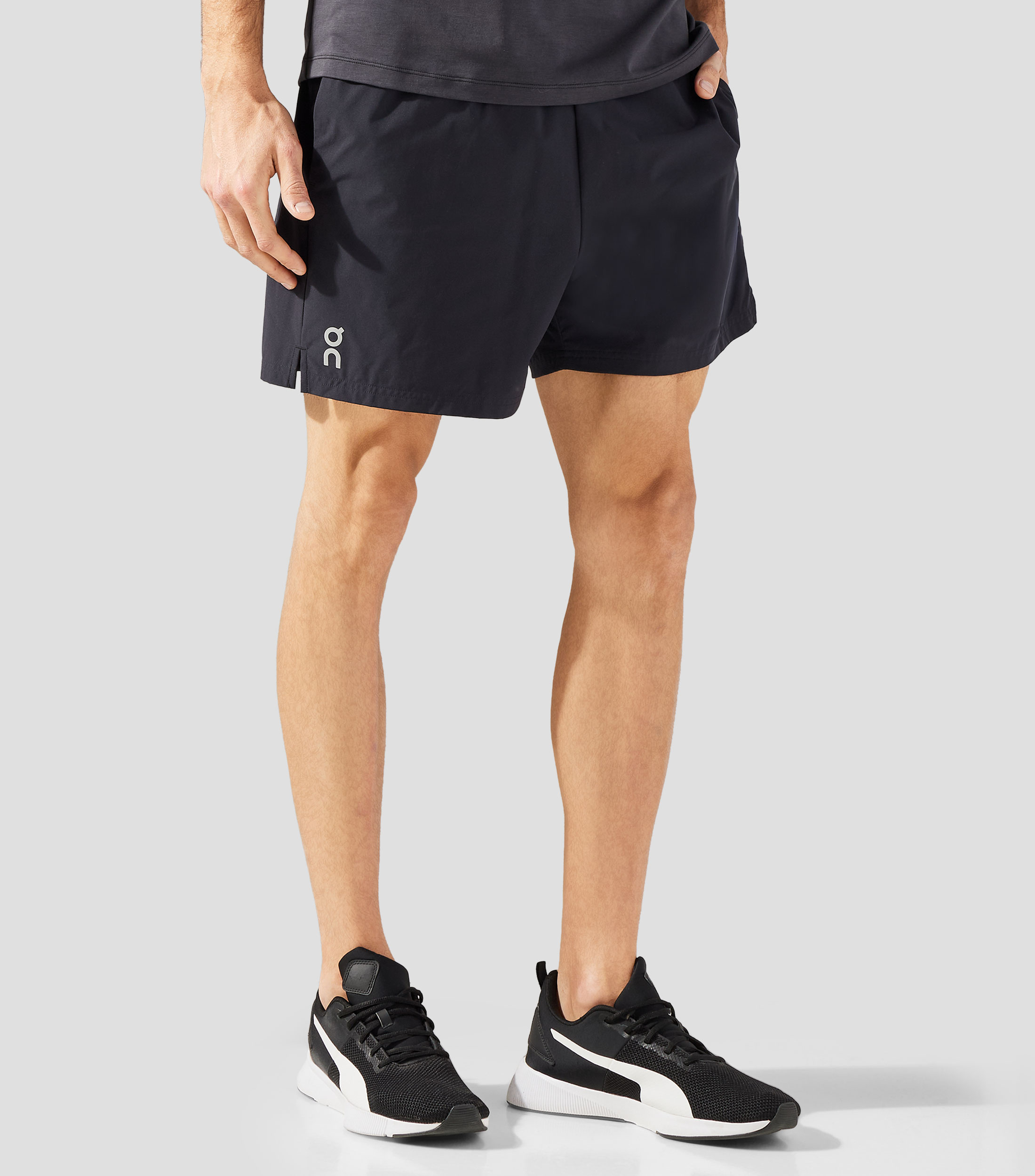 Short de entrenamiento liso Hombre