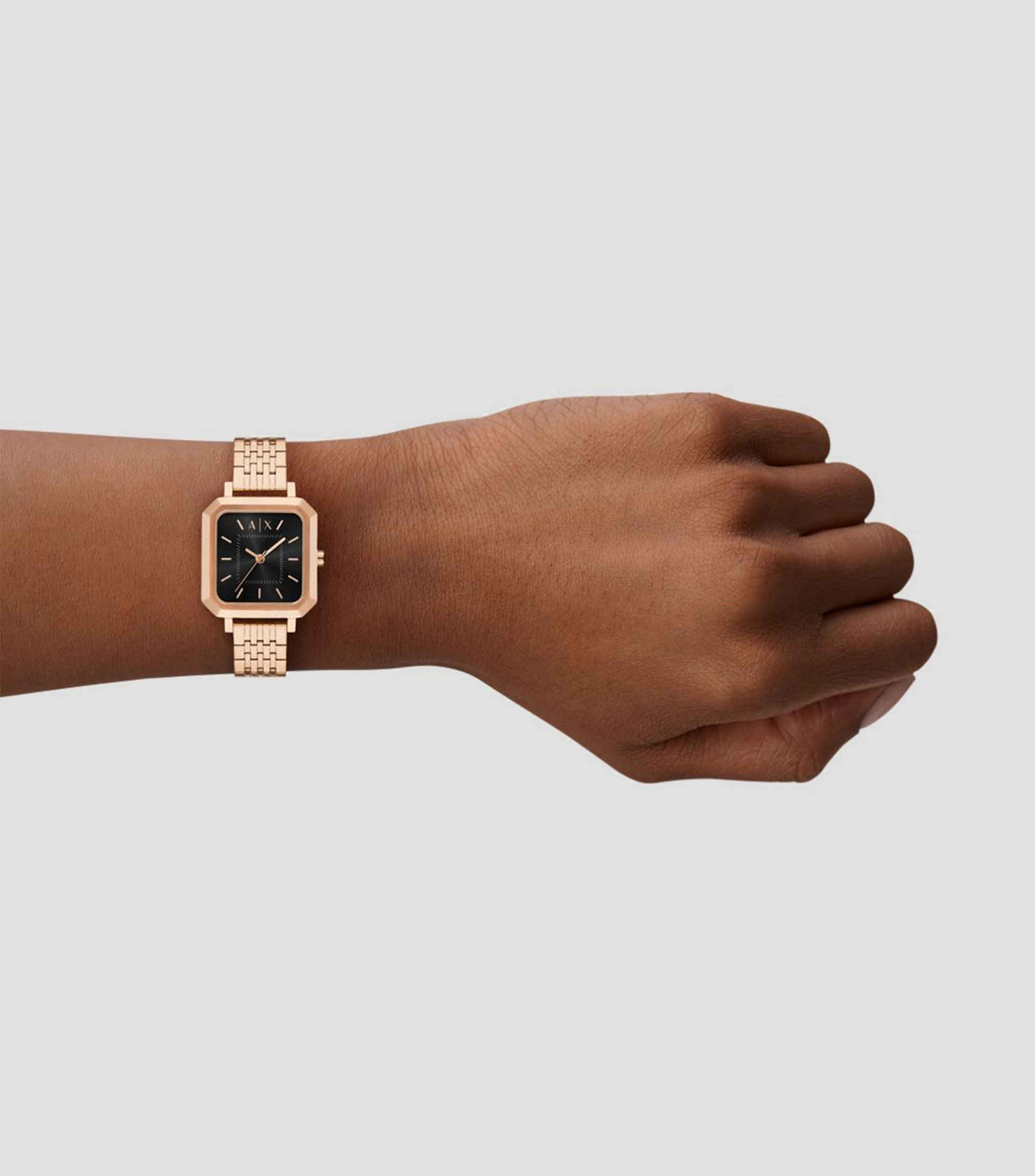 Reloj para Mujer Smart Casual Negro, Oro Rosa
